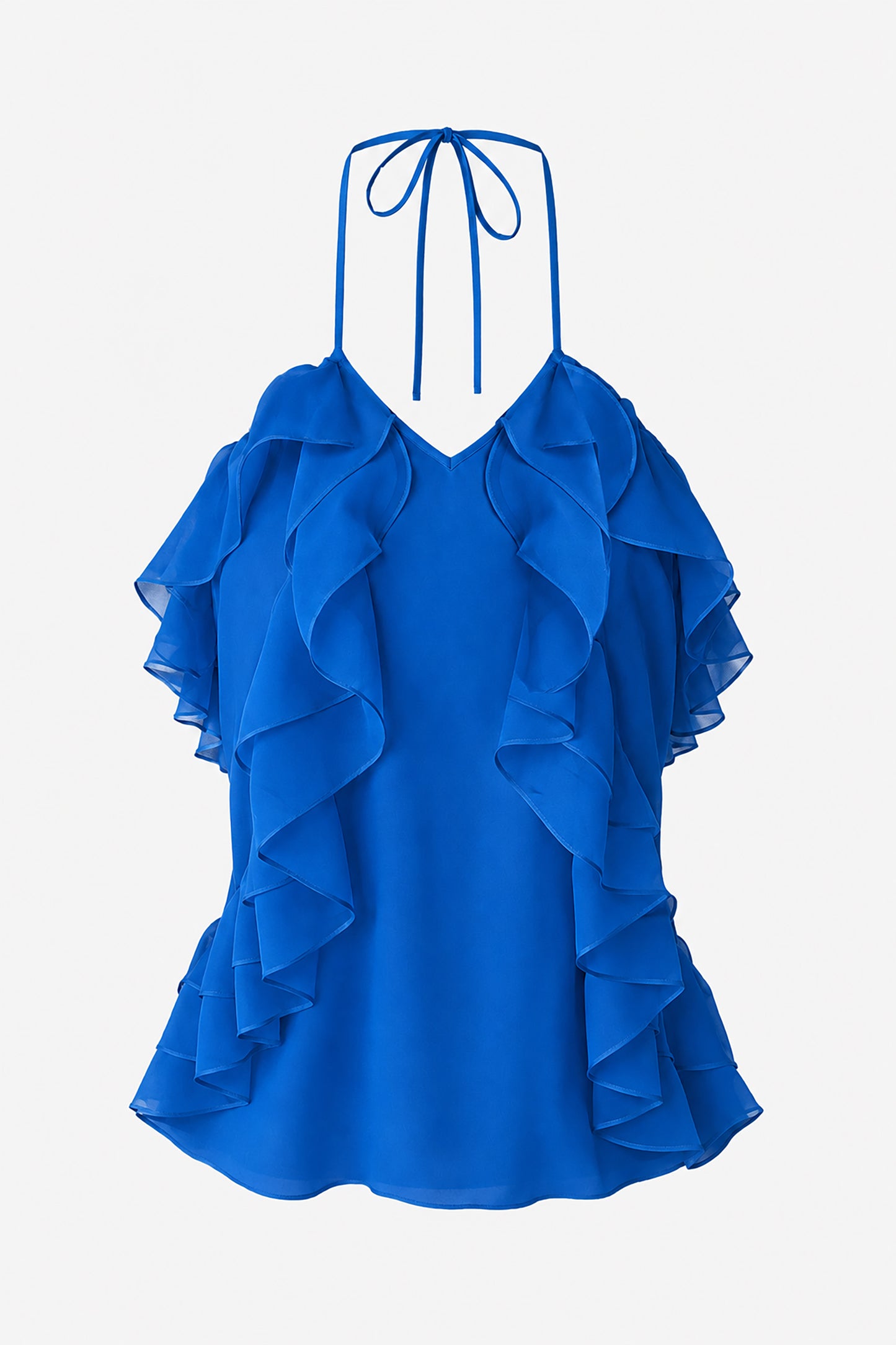 CELESTE - Top in seta Fiesta