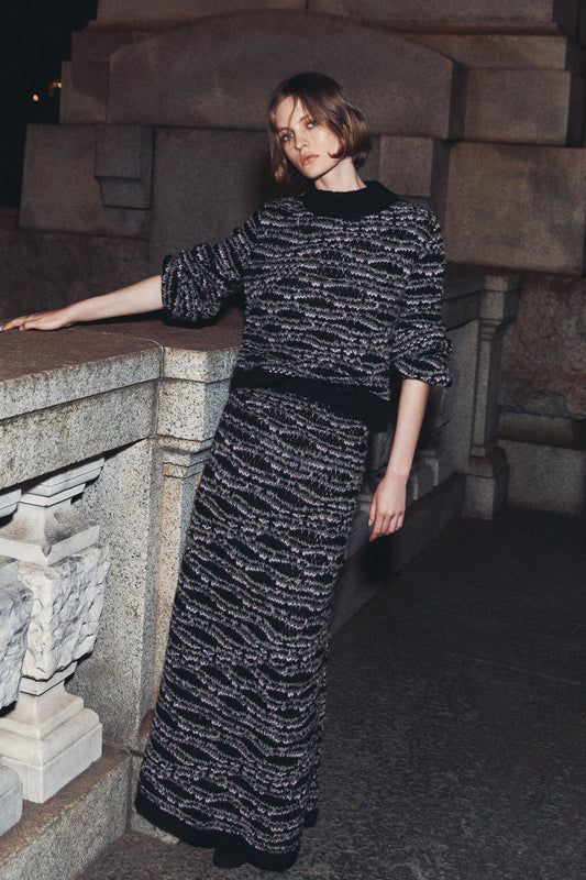 DALIA - Wool and Alpaca Sweater Moon