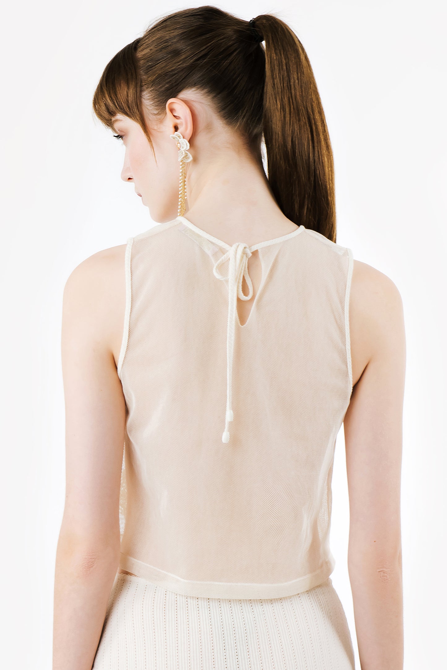 BIANCA - Mesh crop top Blanca
