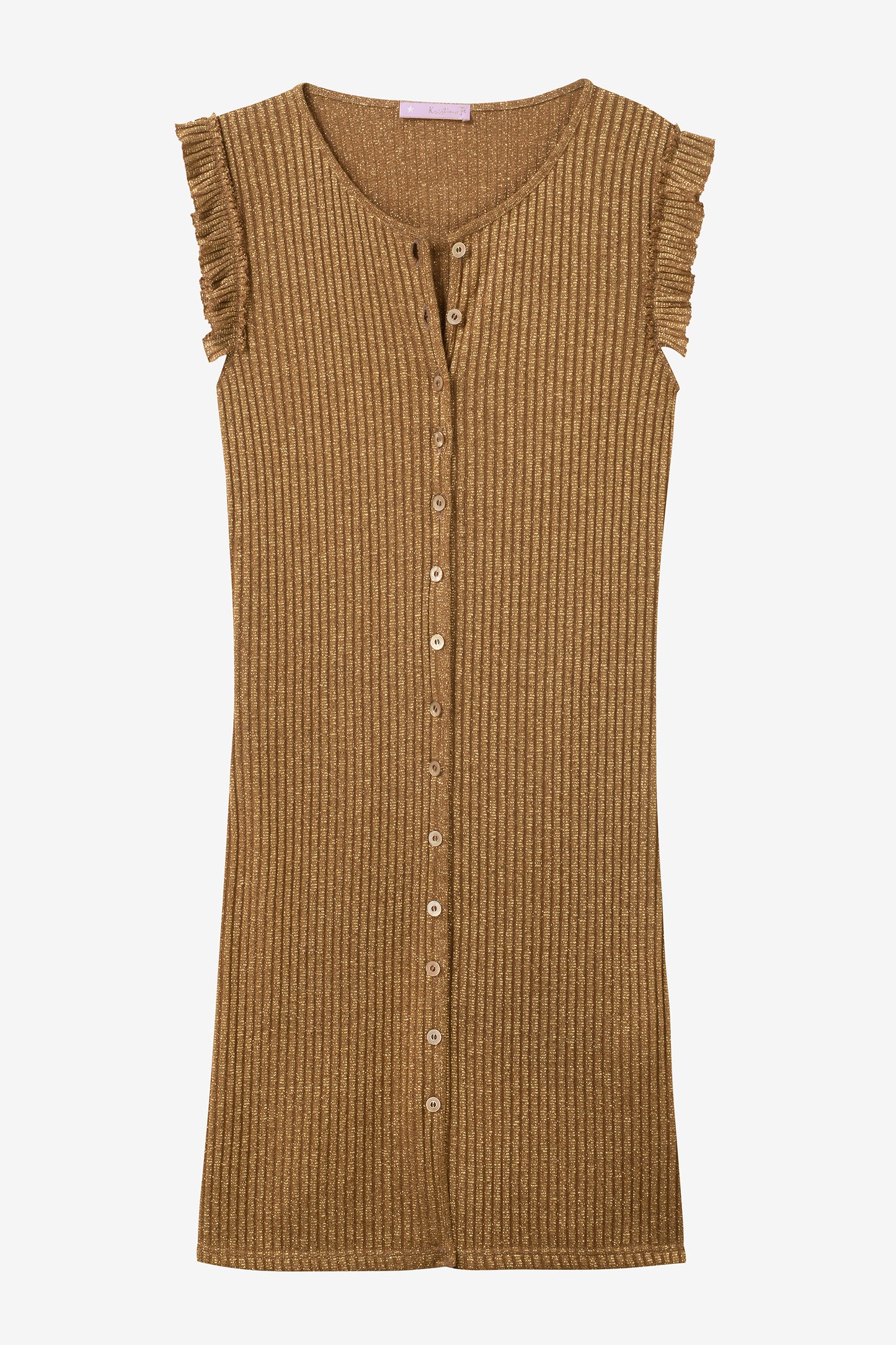 DIANA - Gold mini dress