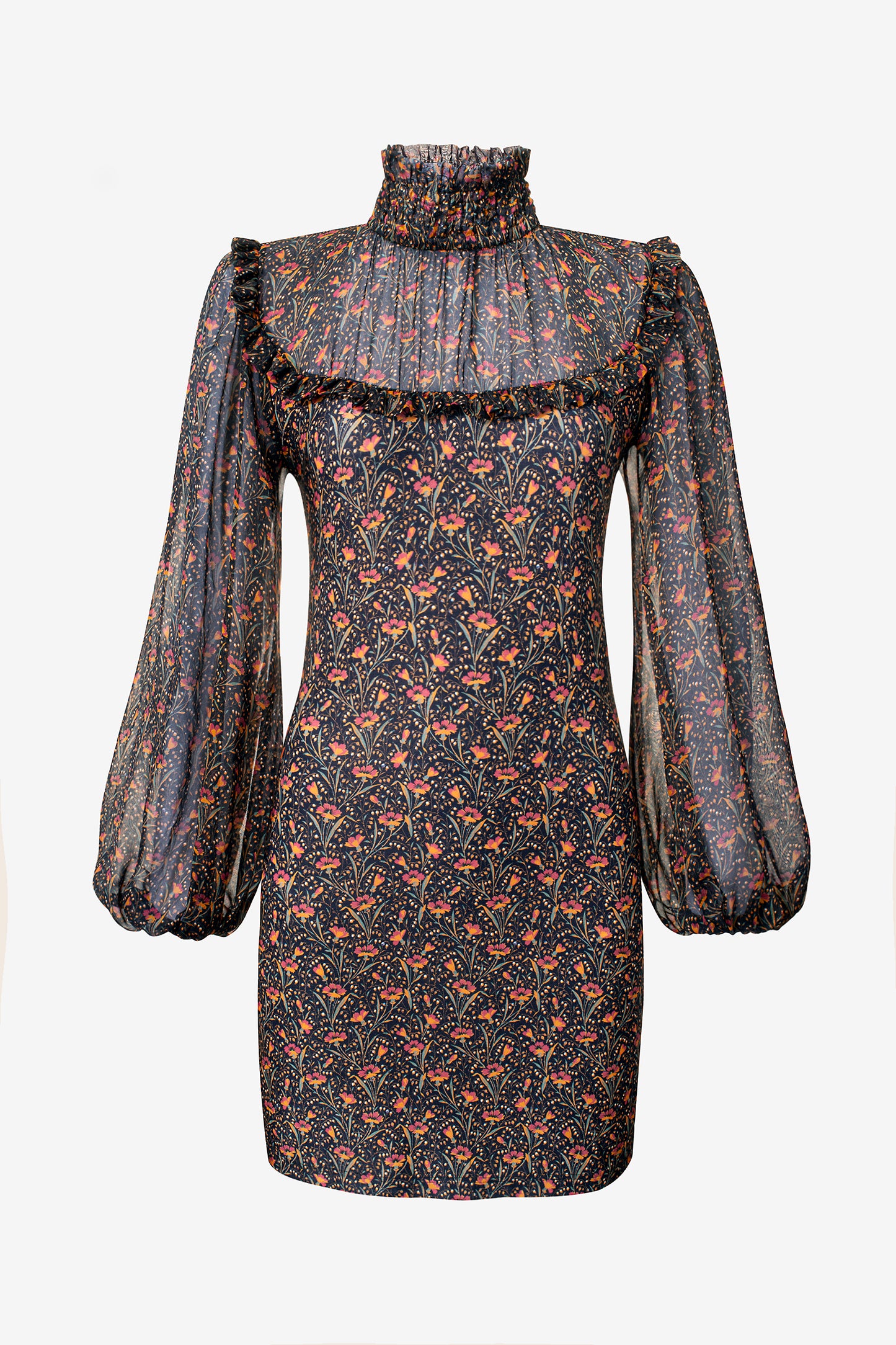 AGATHA - Dark&Light jersey mini dress
