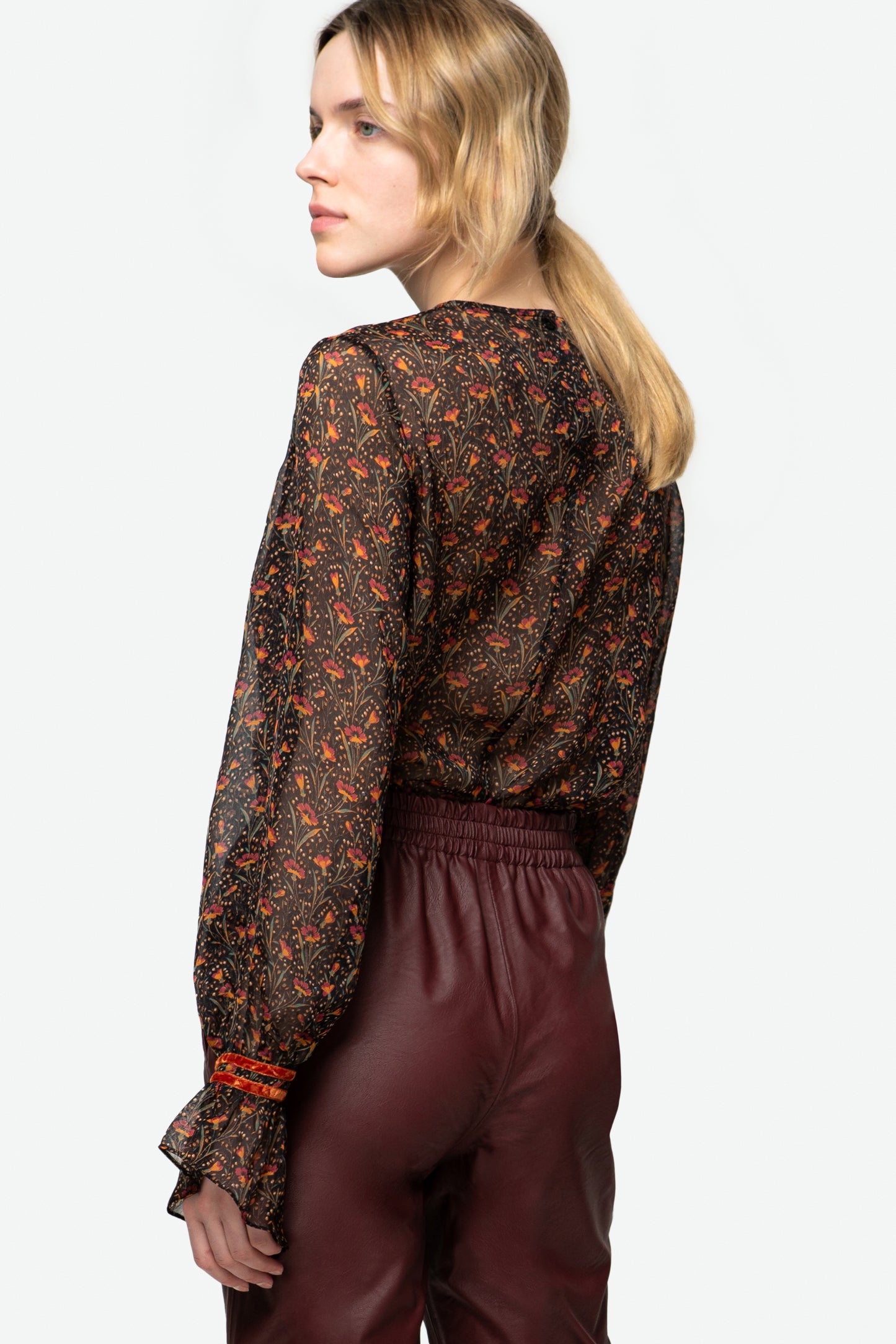 INDIA - Boho-chic silk blouse