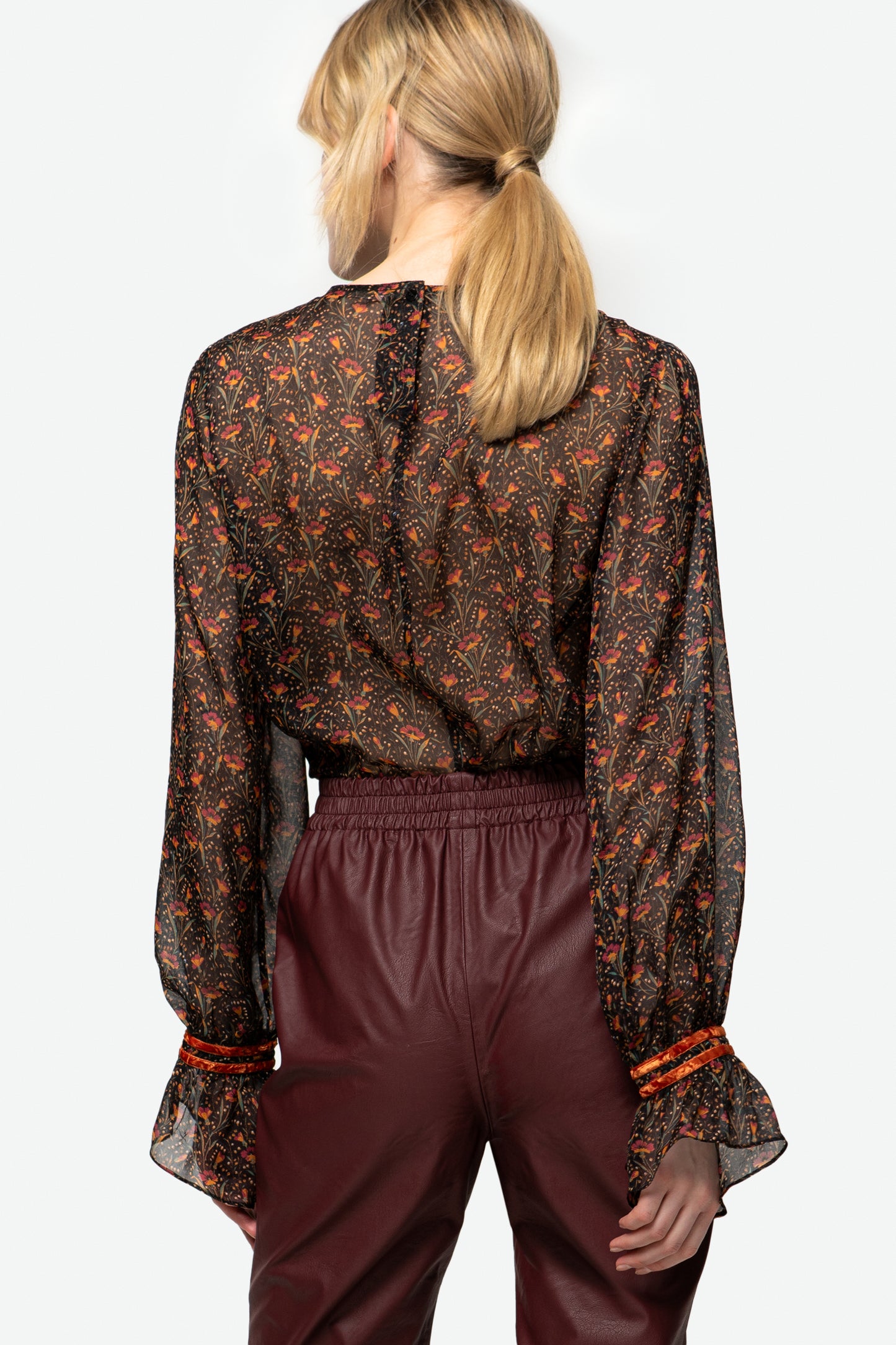 INDIA - Boho-chic silk blouse