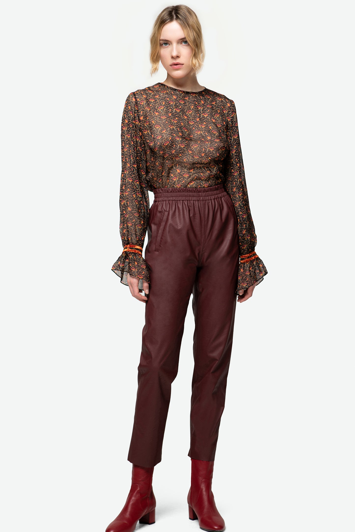 INDIA - Boho-chic silk blouse