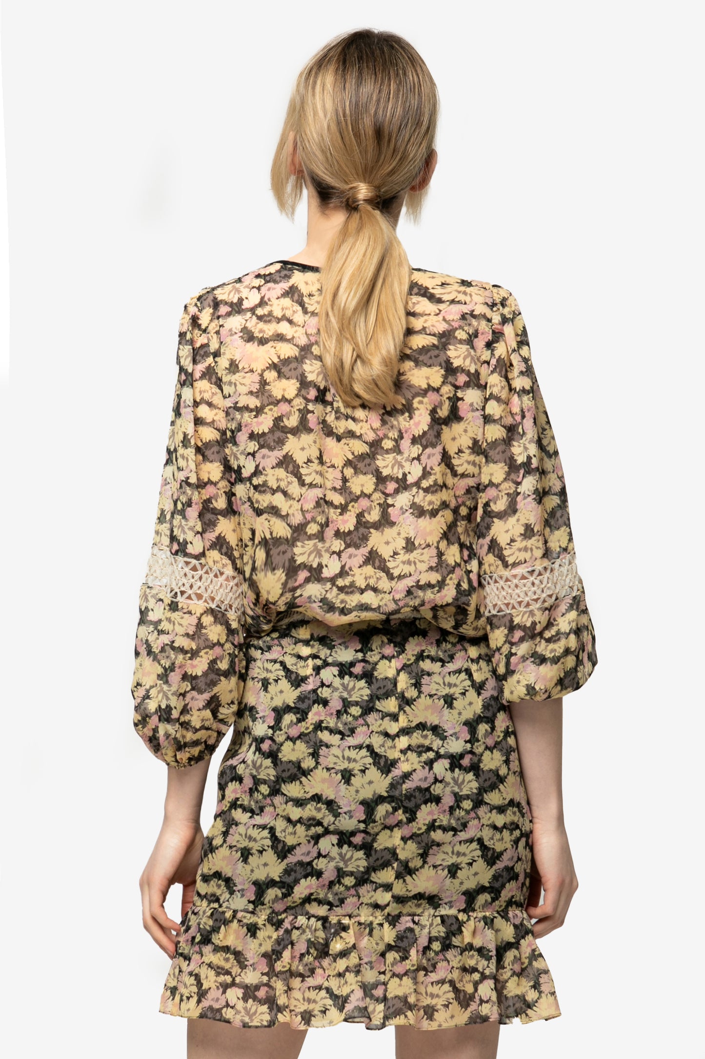 DAPHNE - Blusa con lacci Foliage