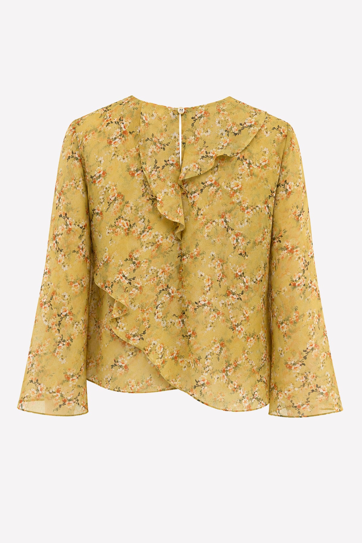 LIVIA - Silk crop blouse Goldie
