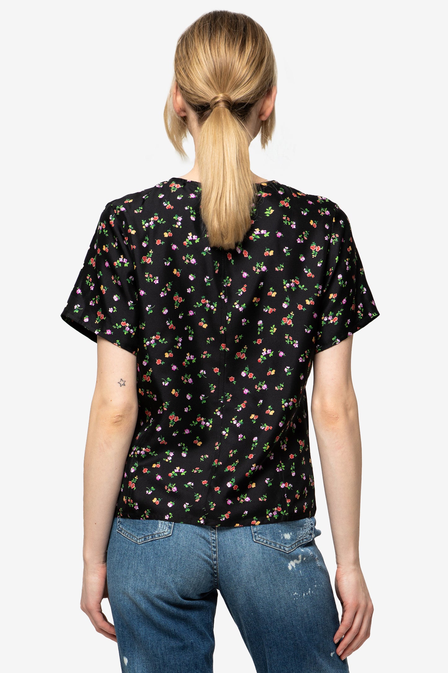 SUSANNA - Tshirt in seta La Nuit