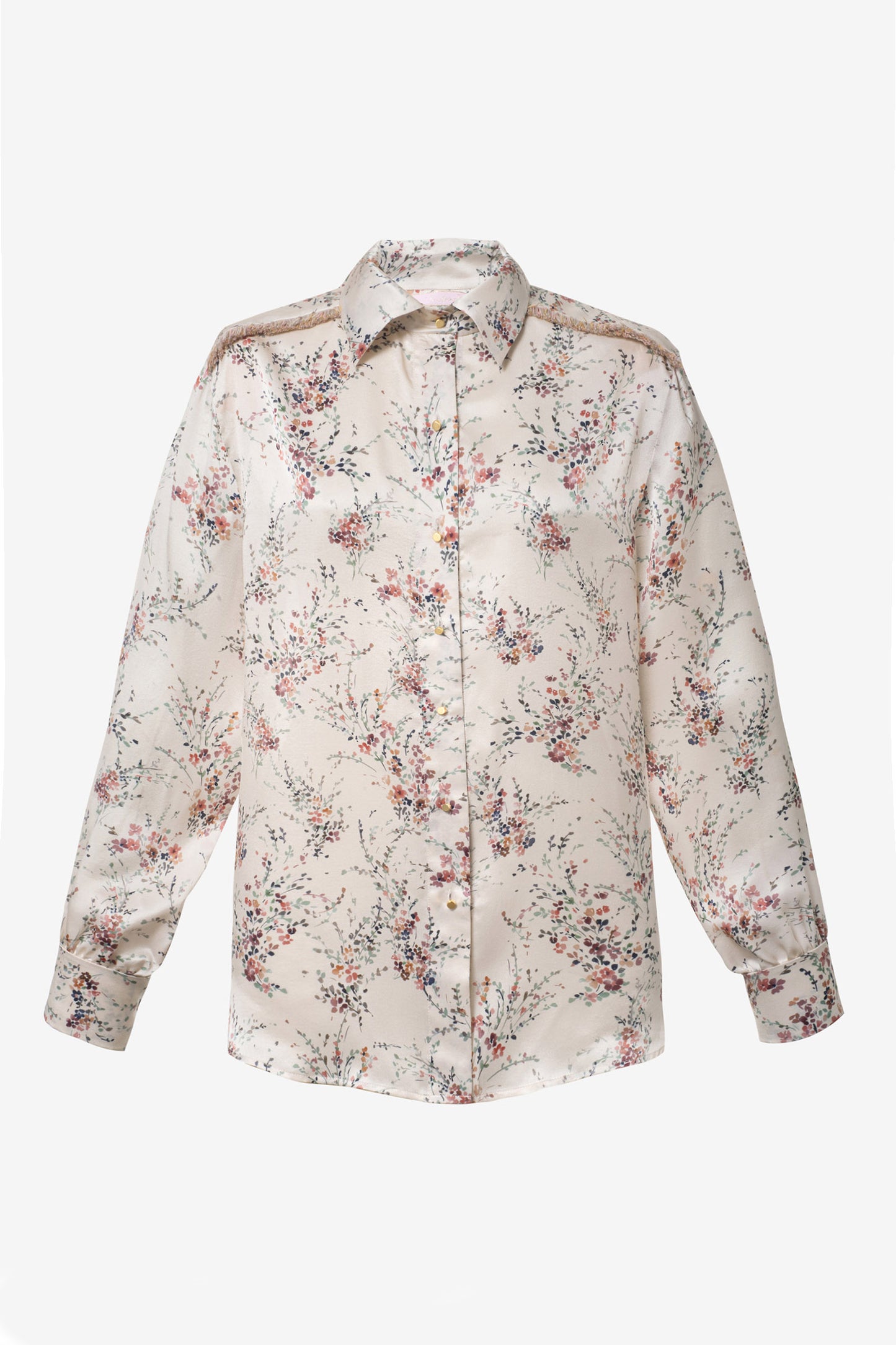 INDIA - Silk men shirt Wildflowers