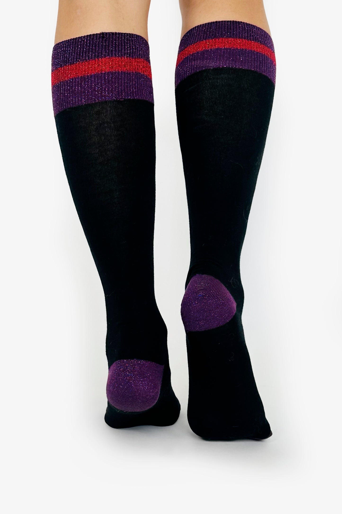 VIOLA - Calze al ginocchio Lurex