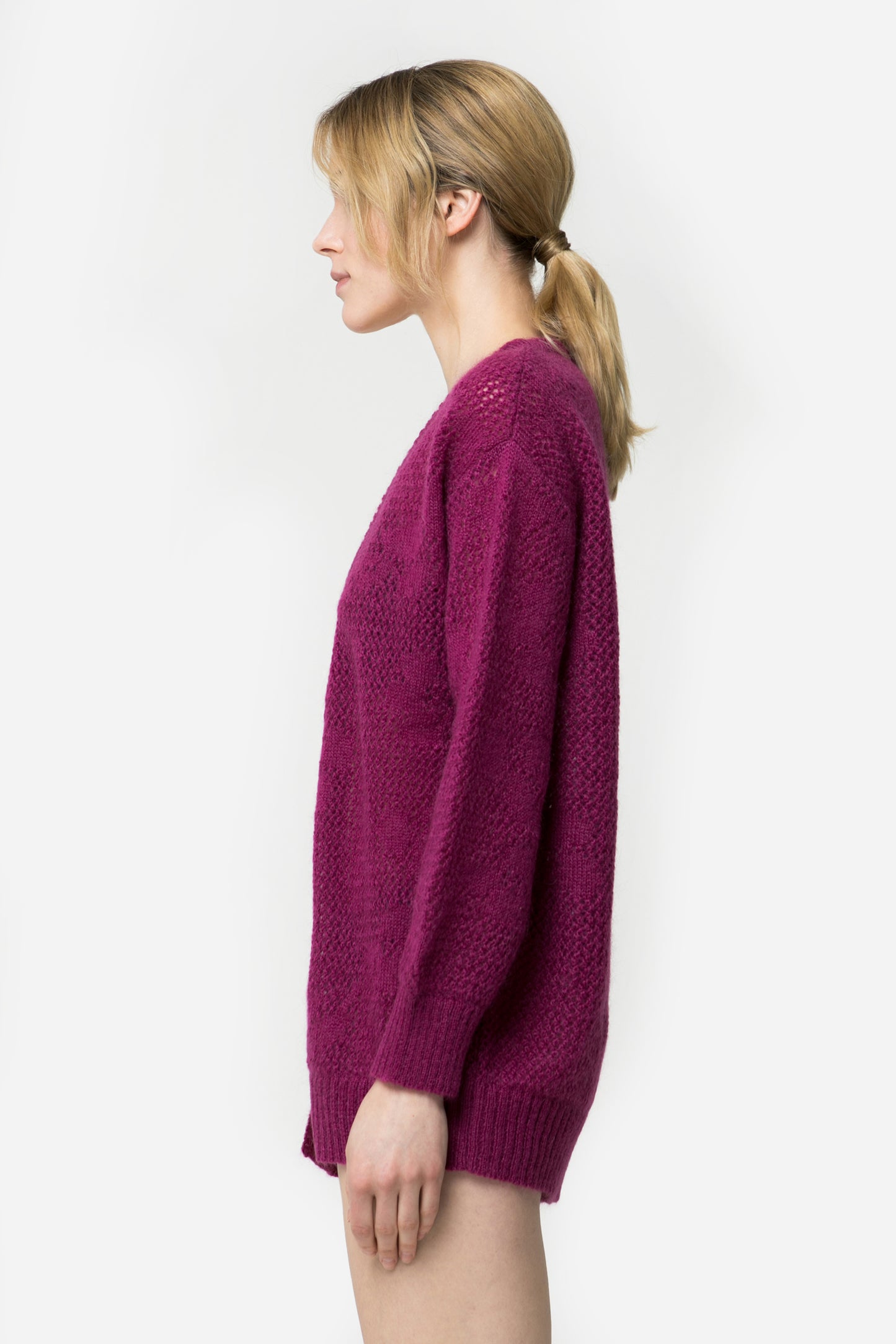 VIOLETTA - Monochrome knit cardigan