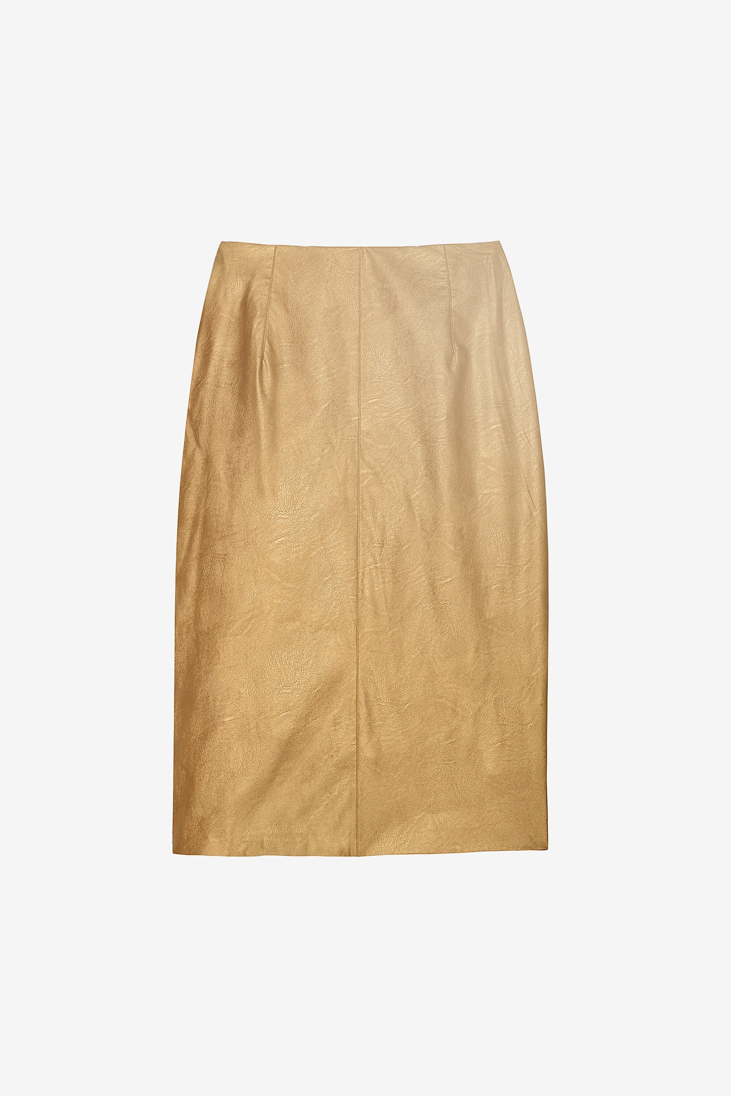 OLYMPE - Eccentric faux leather pencil skirt