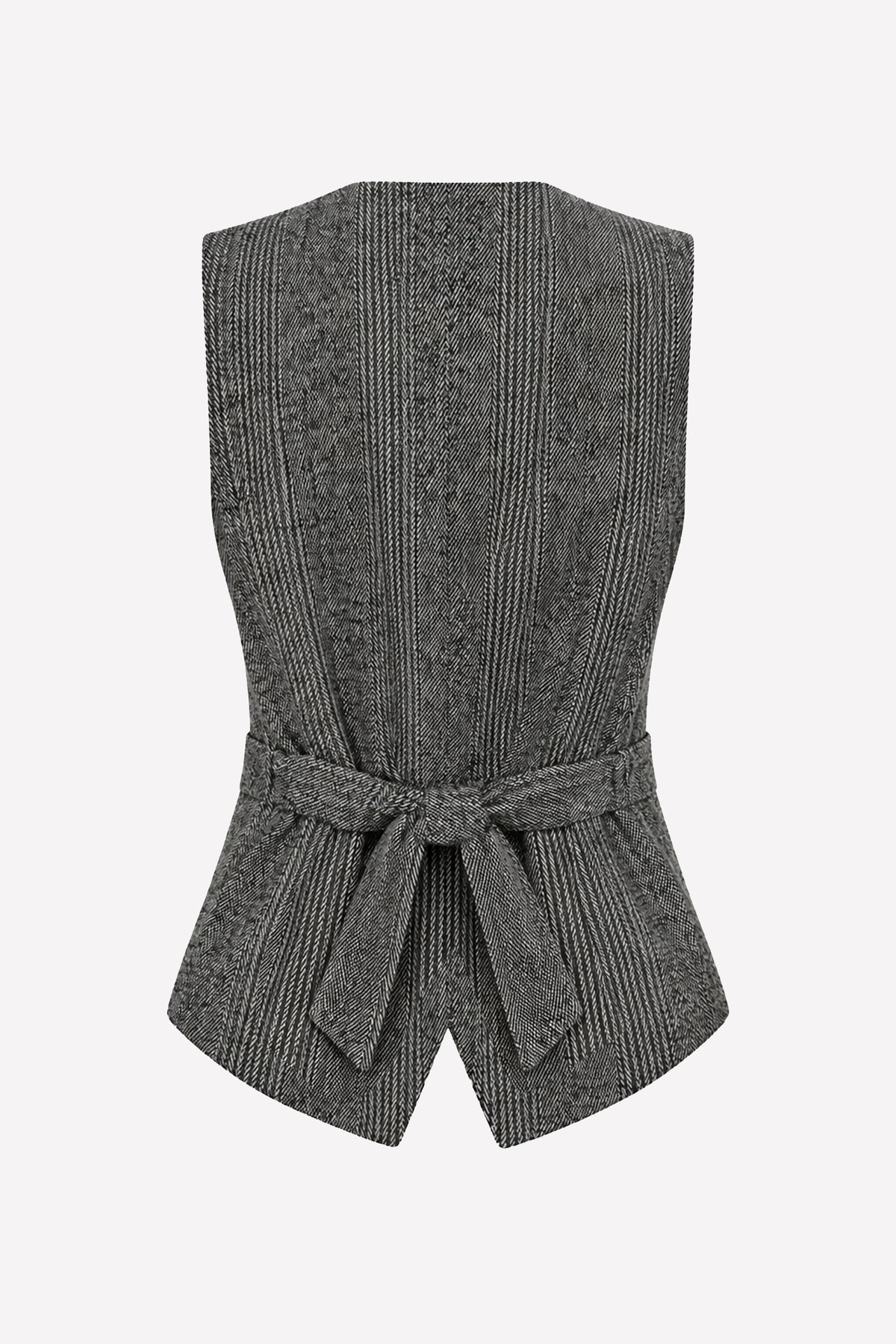 AMBRA - Gilet in lana Saltpepper