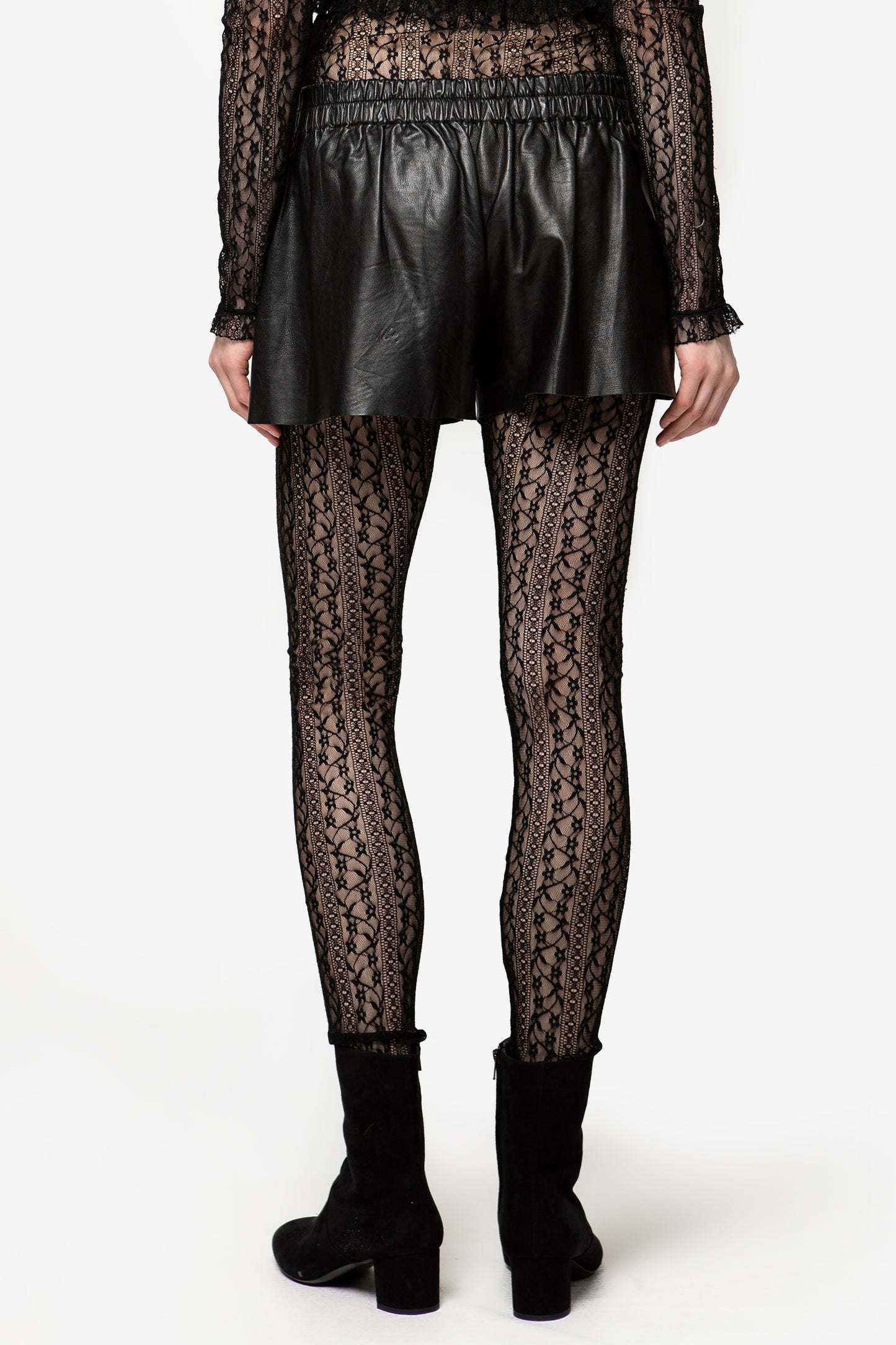 GIOVANNA - Eccentric eco-leather shorts
