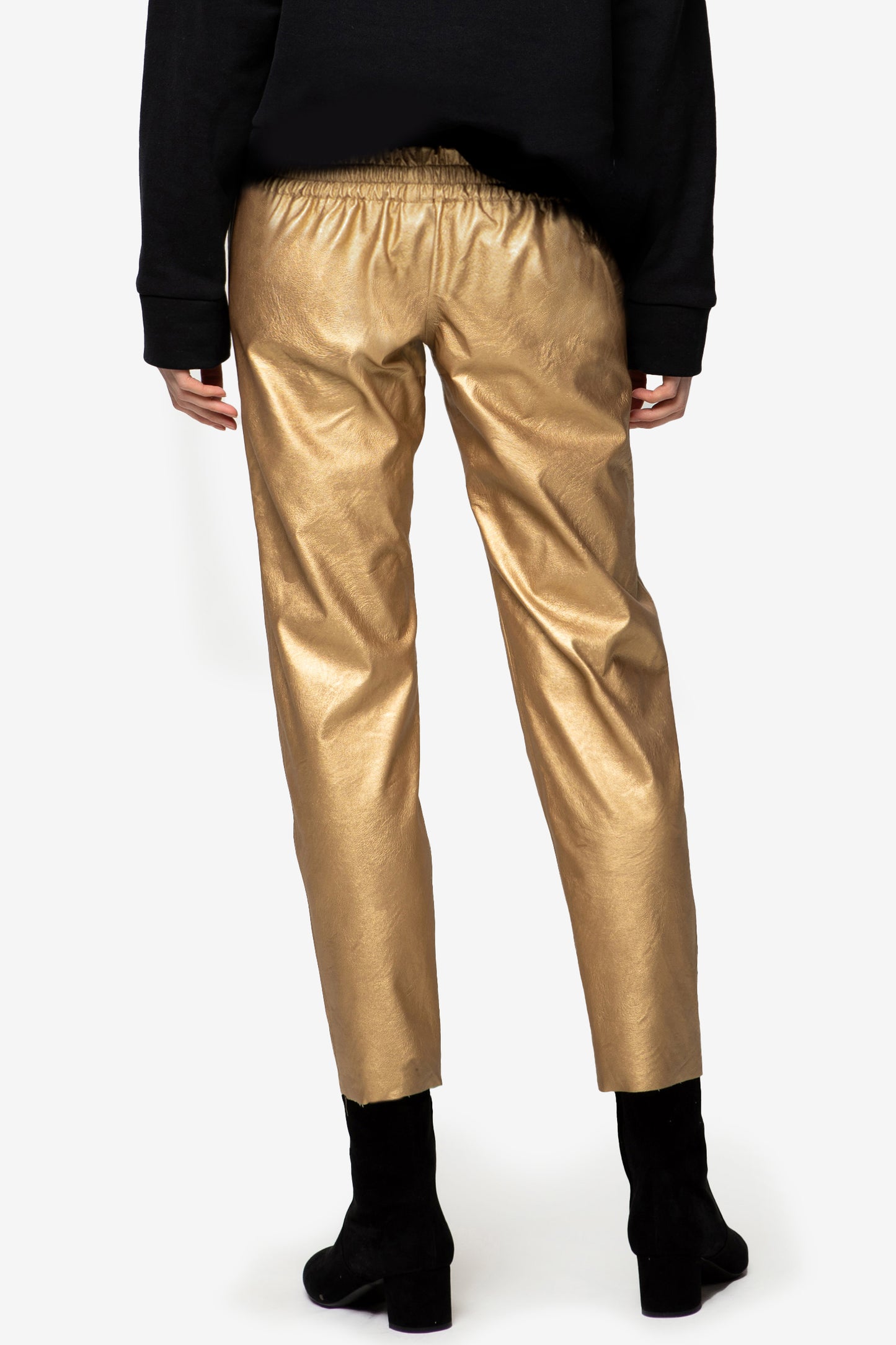 ISABEL – Eccentric faux leather jogger