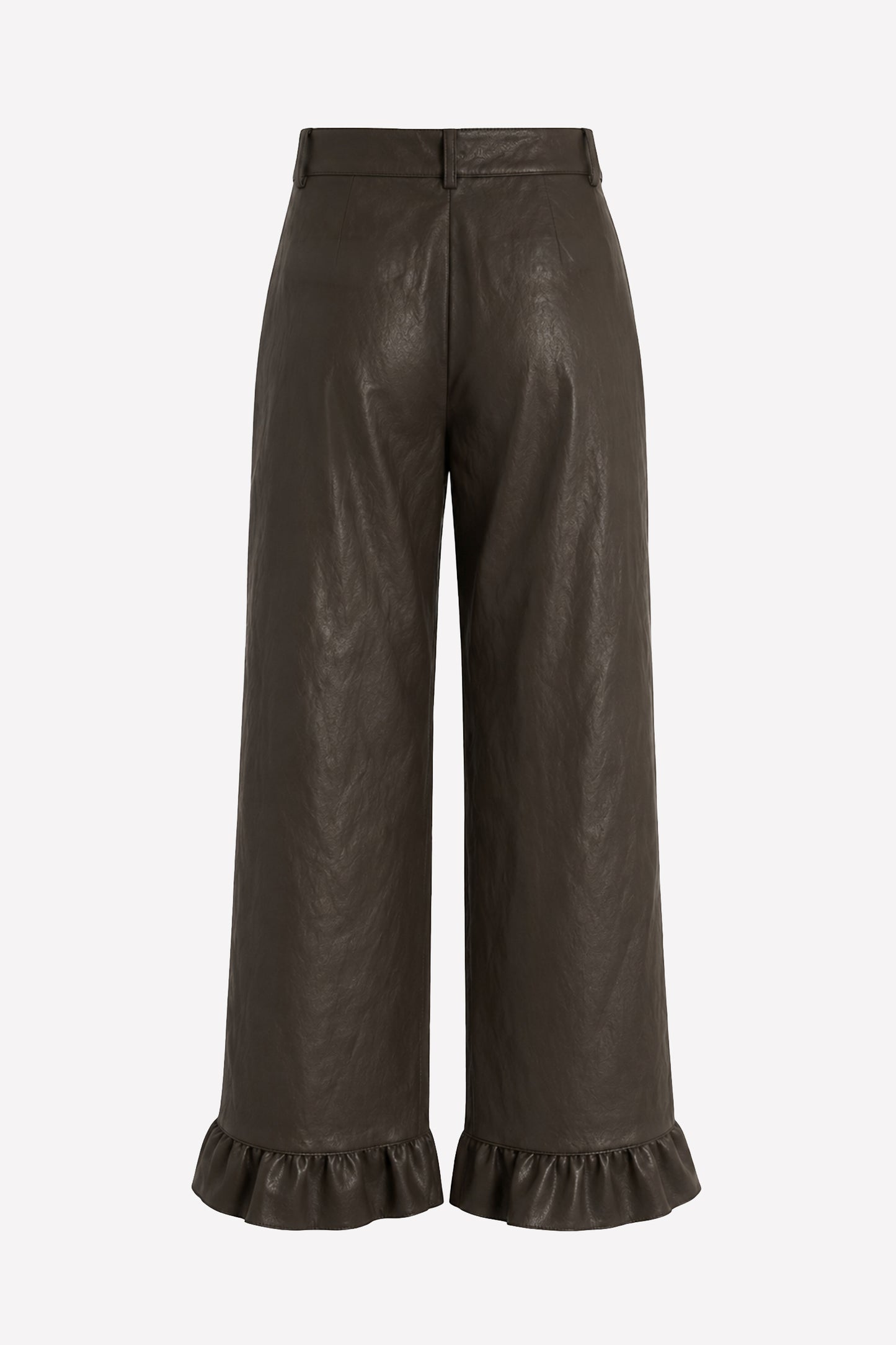 TEA - Pantalone palazzo in eco-leather Rock