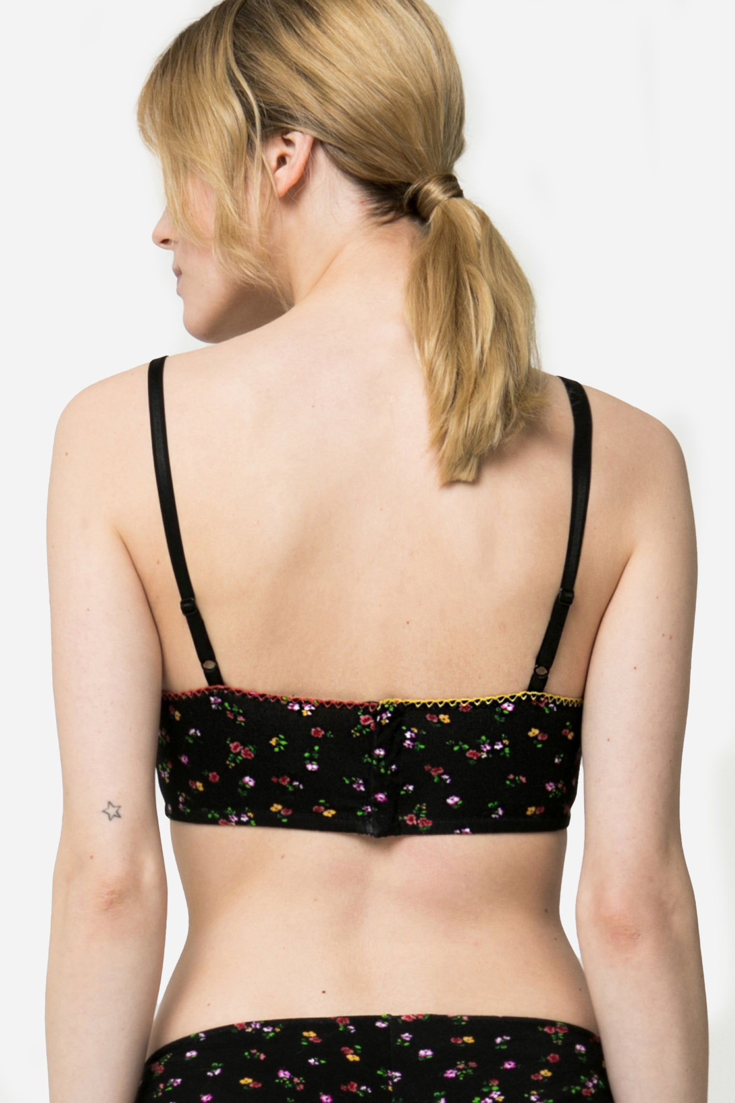 ELVIRA - Bralette microfiori in jersey