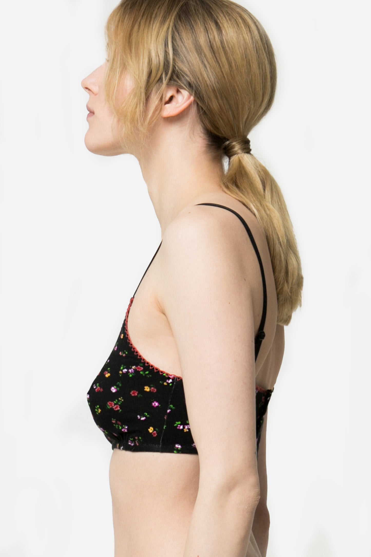 ELVIRA - Bralette microfiori in jersey