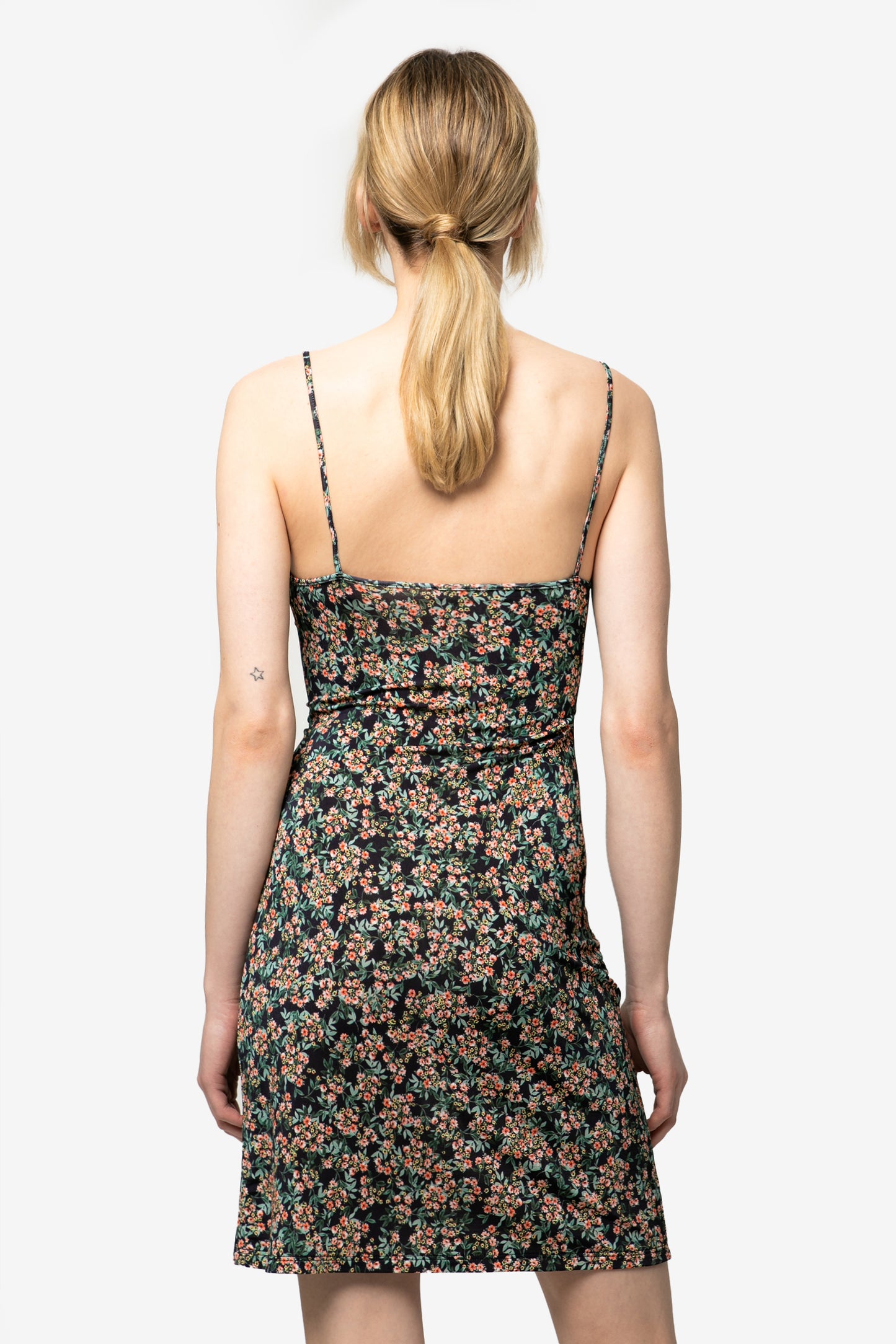 EVITA - Wallpaper jersey slip dress