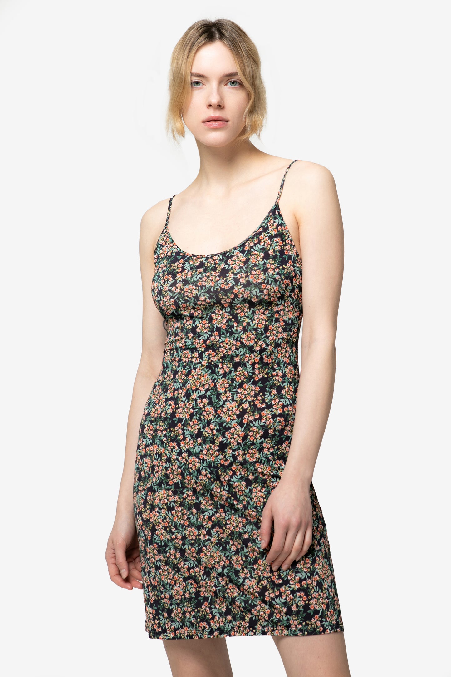 EVITA - Wallpaper jersey slip dress