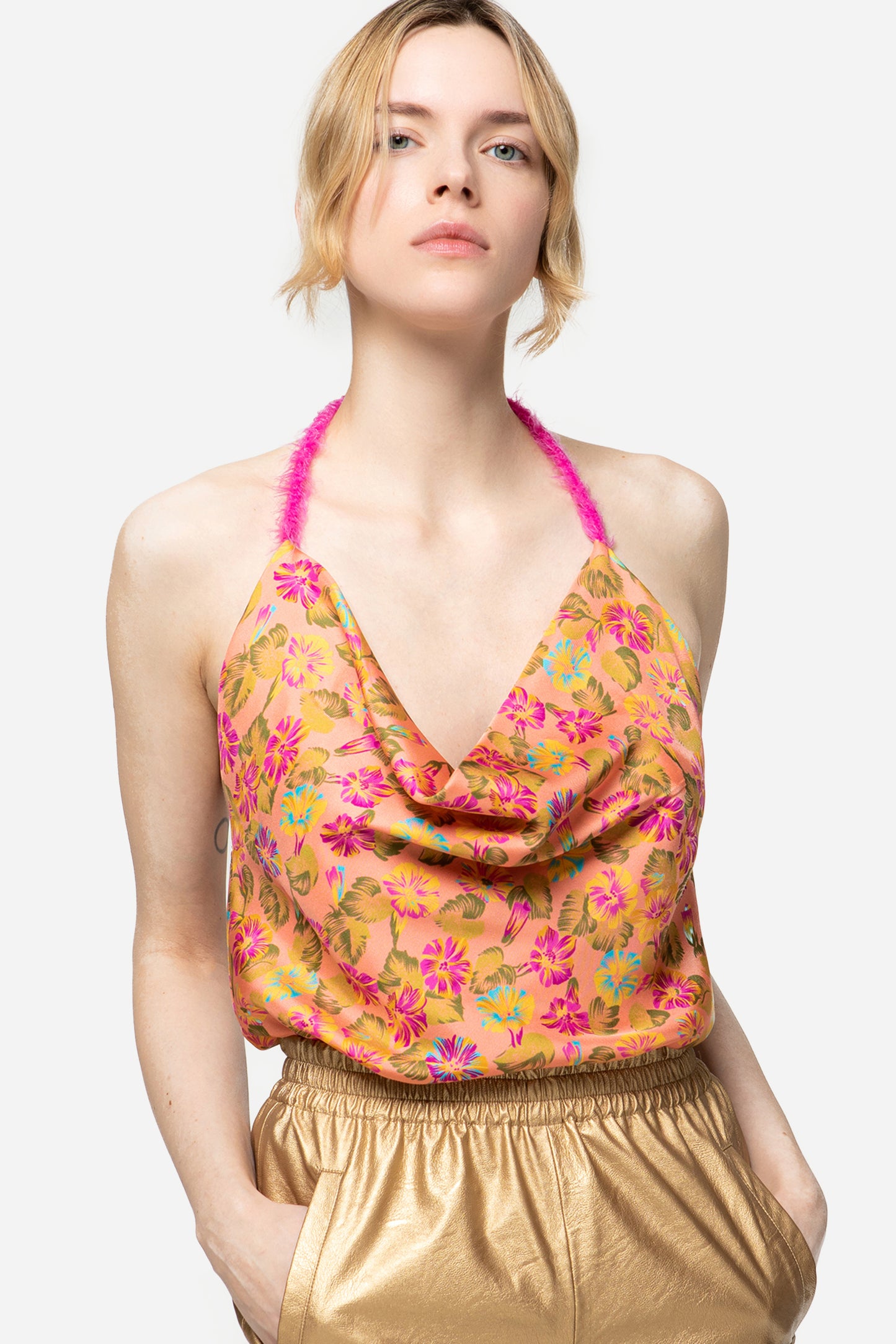 AMÉLIE - Top in seta