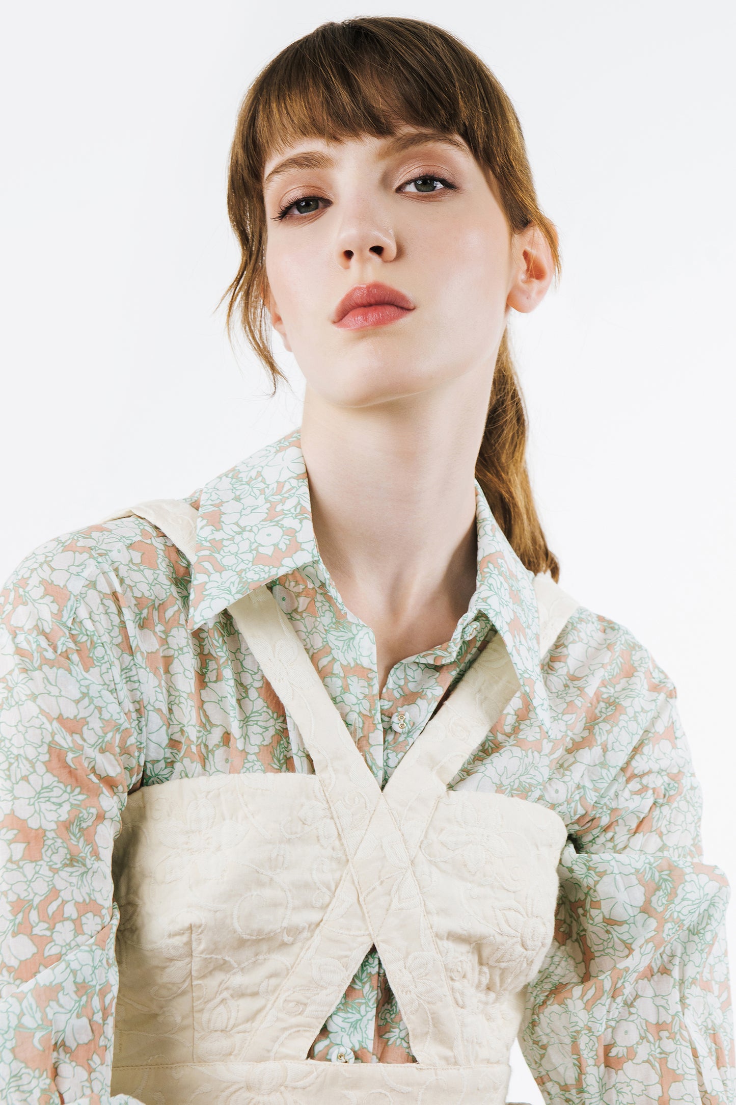 MATILDA - Crop top matelassé Ivory