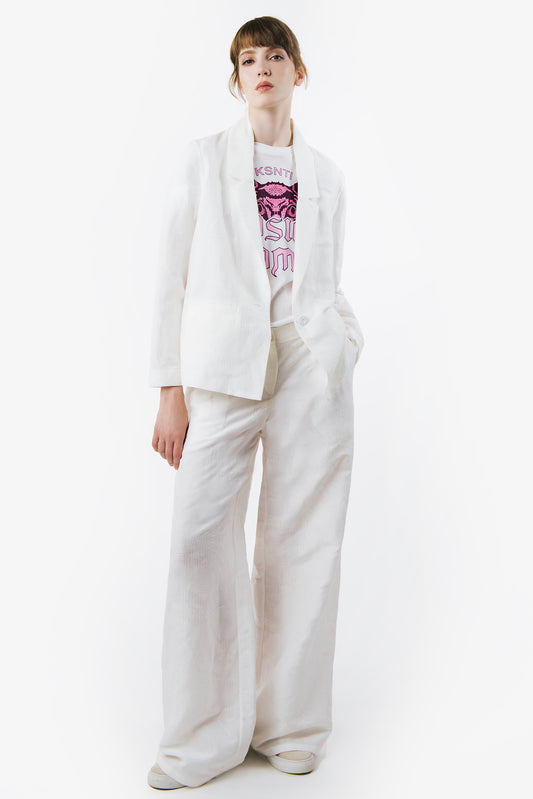 SALLY - Cotton linen blazer Luce