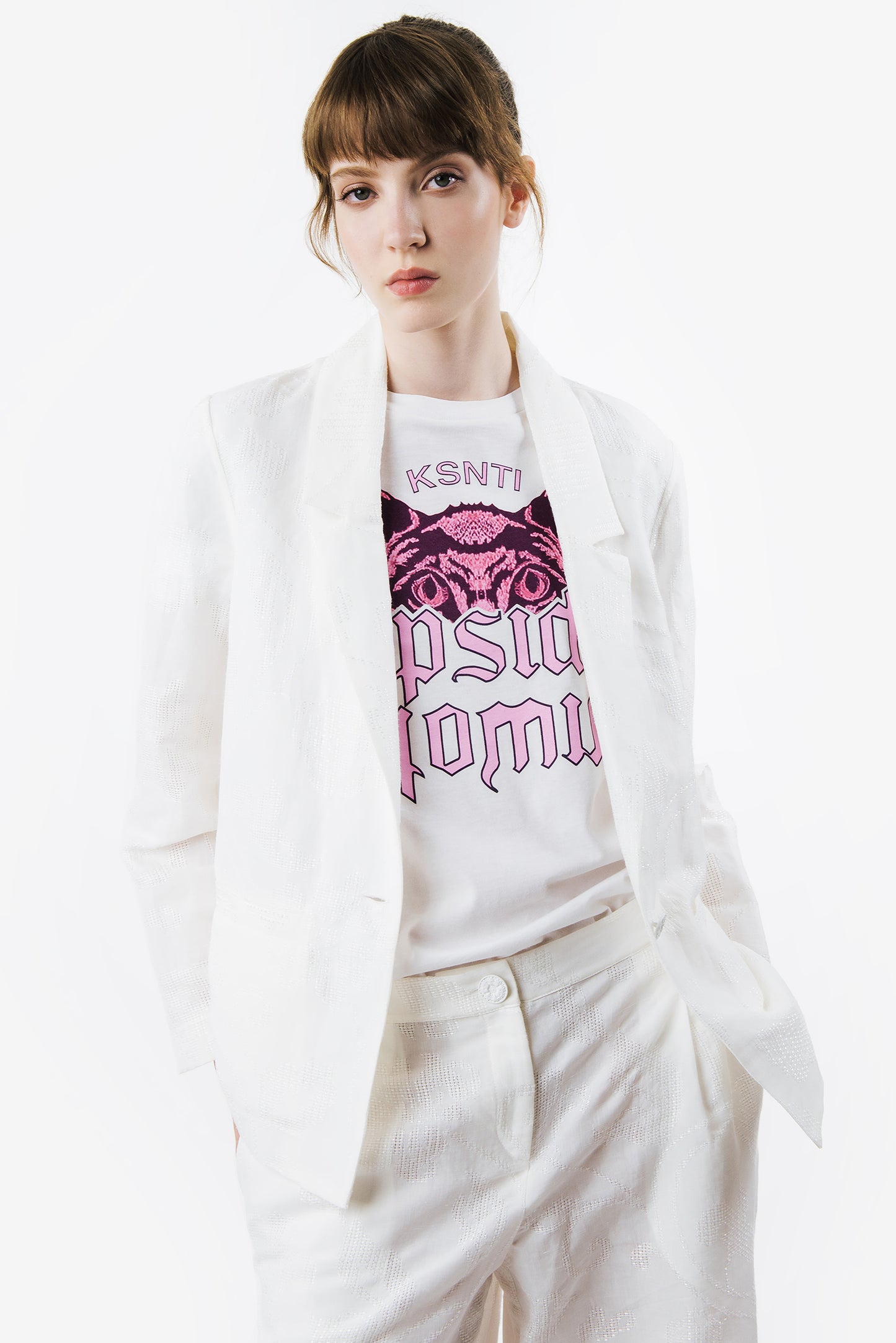 SALLY - Cotton linen blazer Luce