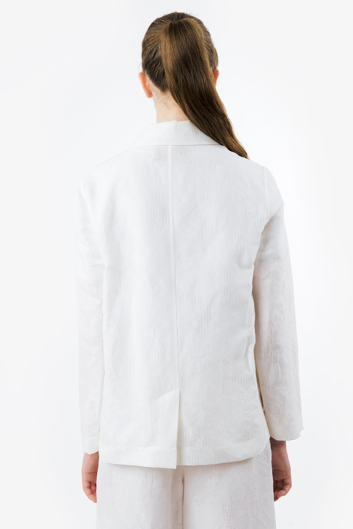 SALLY - Cotton linen blazer Luce