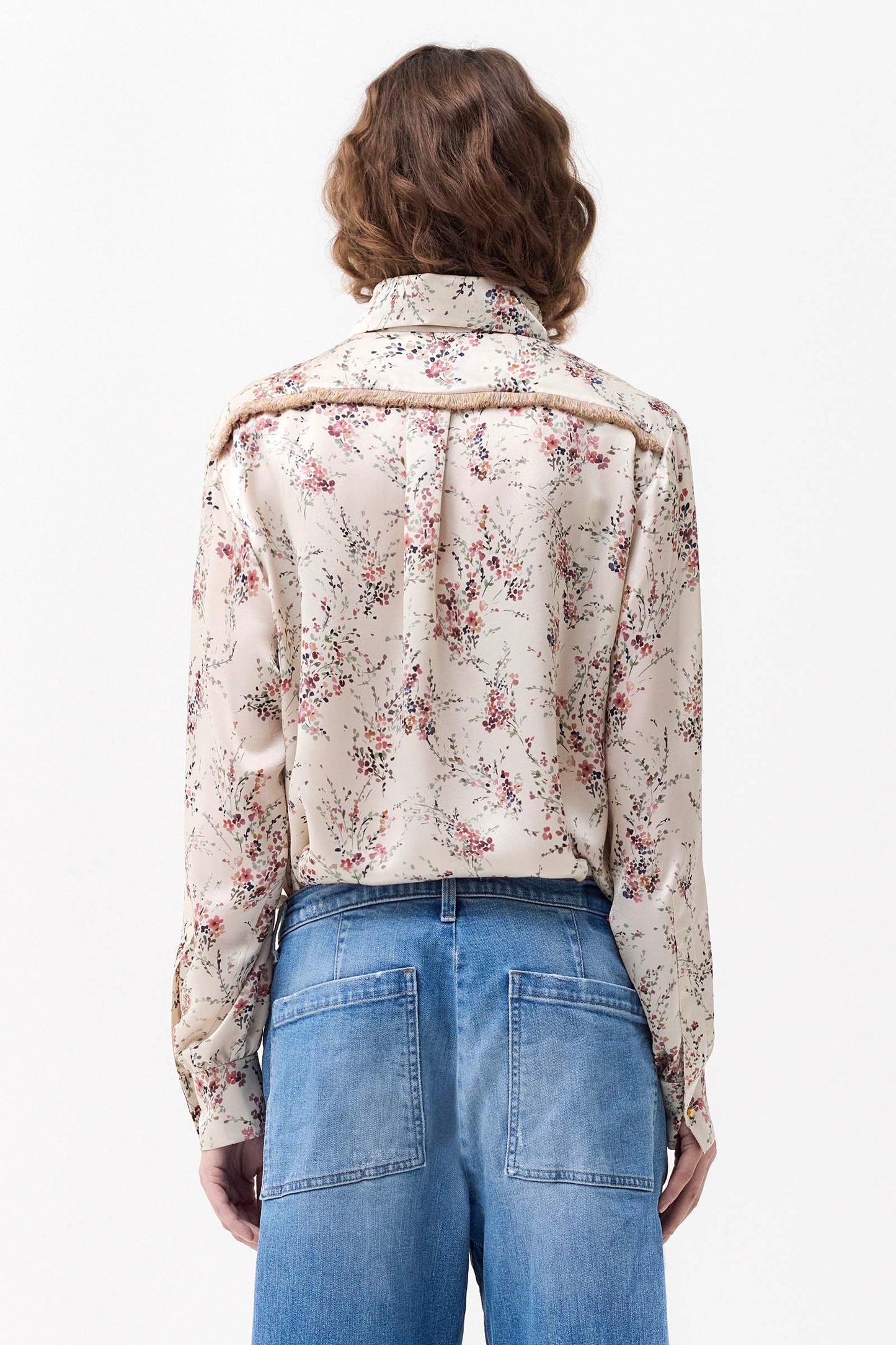 INDIA - Silk men shirt Wildflowers