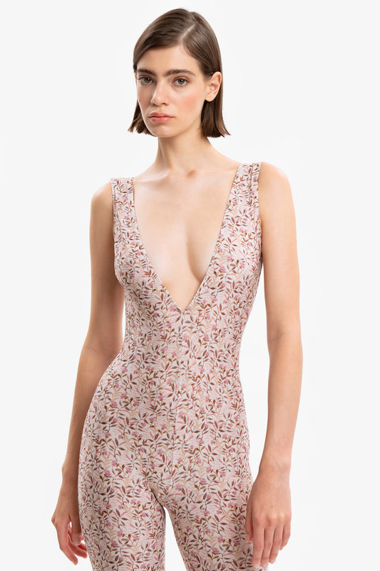 CAROLINA - Tuta in lycra Flores