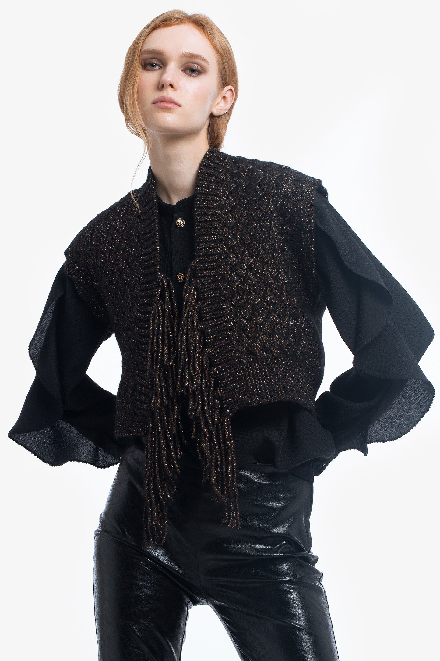 DIANA - Gilet in lana e alpaca Cosmo