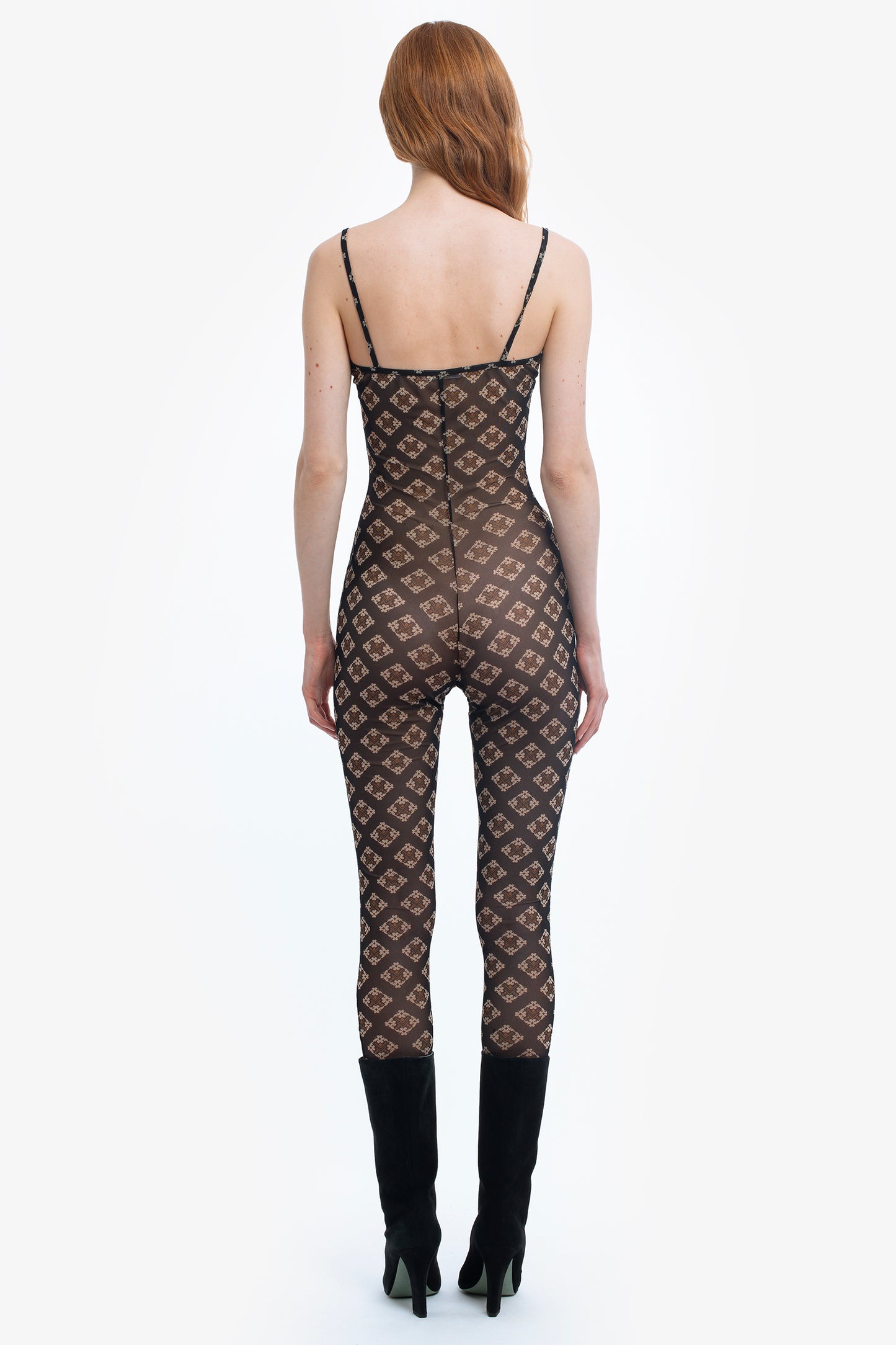 VALLI - Sleeveless tulle jumpsuit Decò