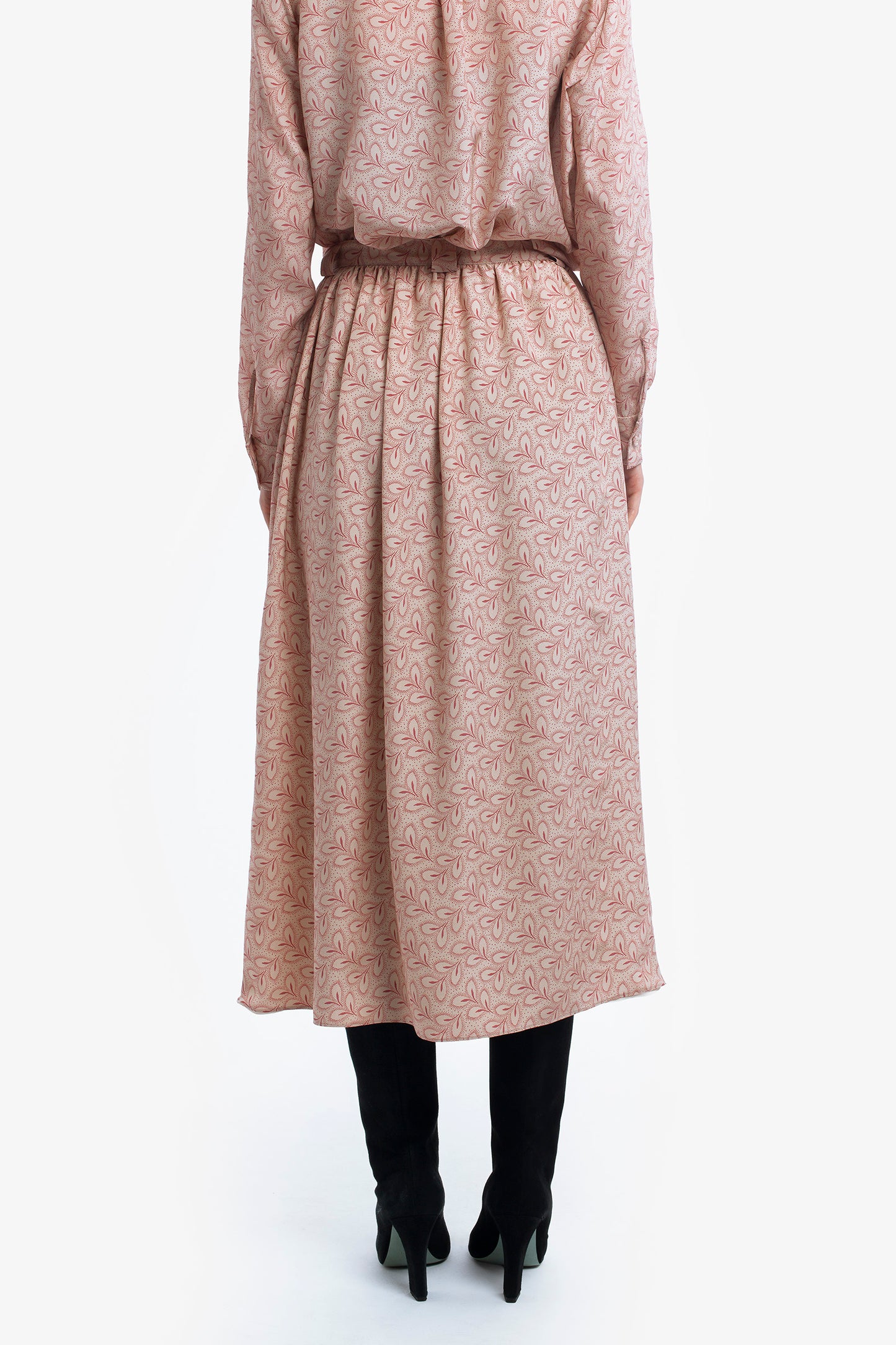 BEATRIZ - Gonna in seta Foliage