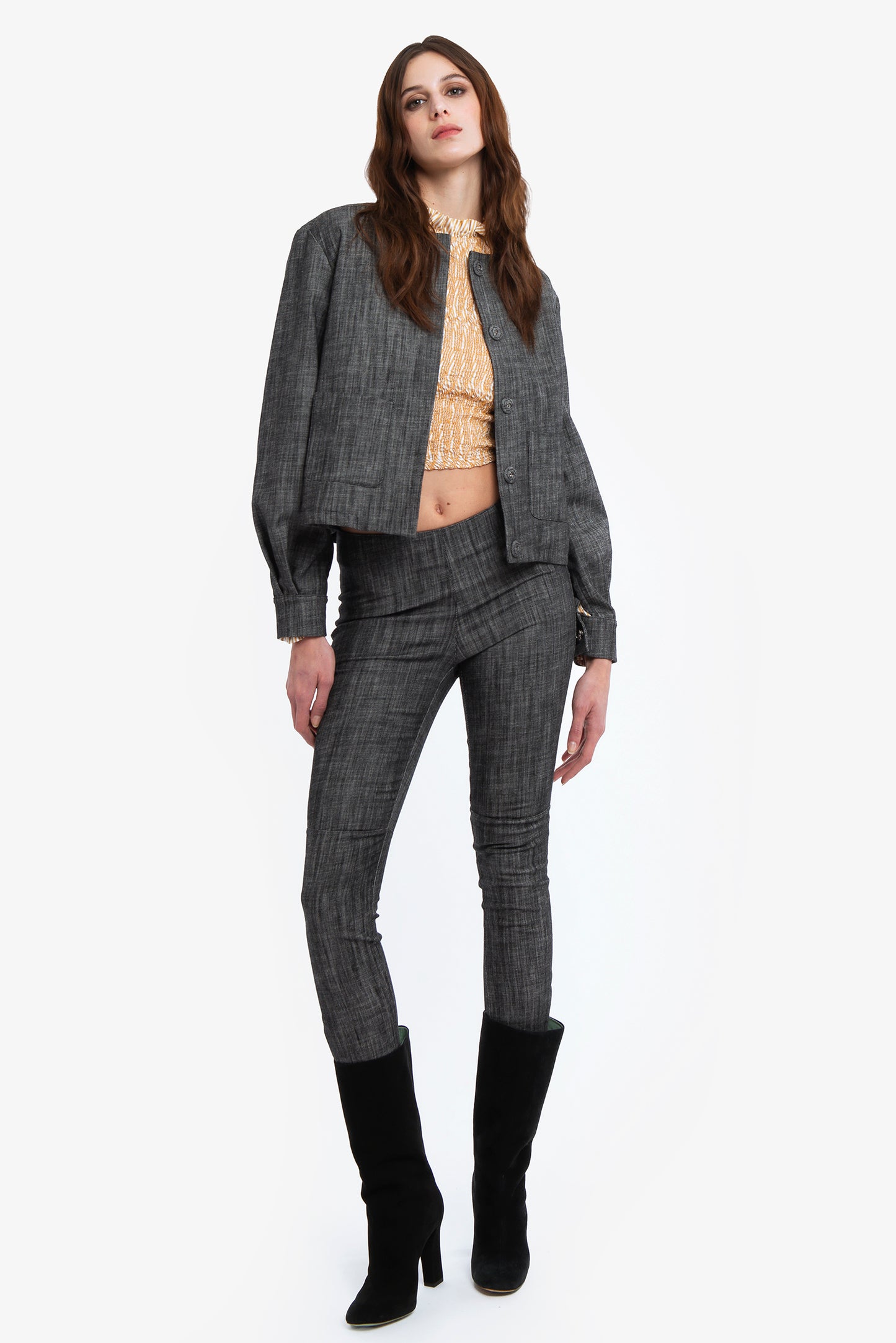 JULIETTE - Blouse crop Parisienne