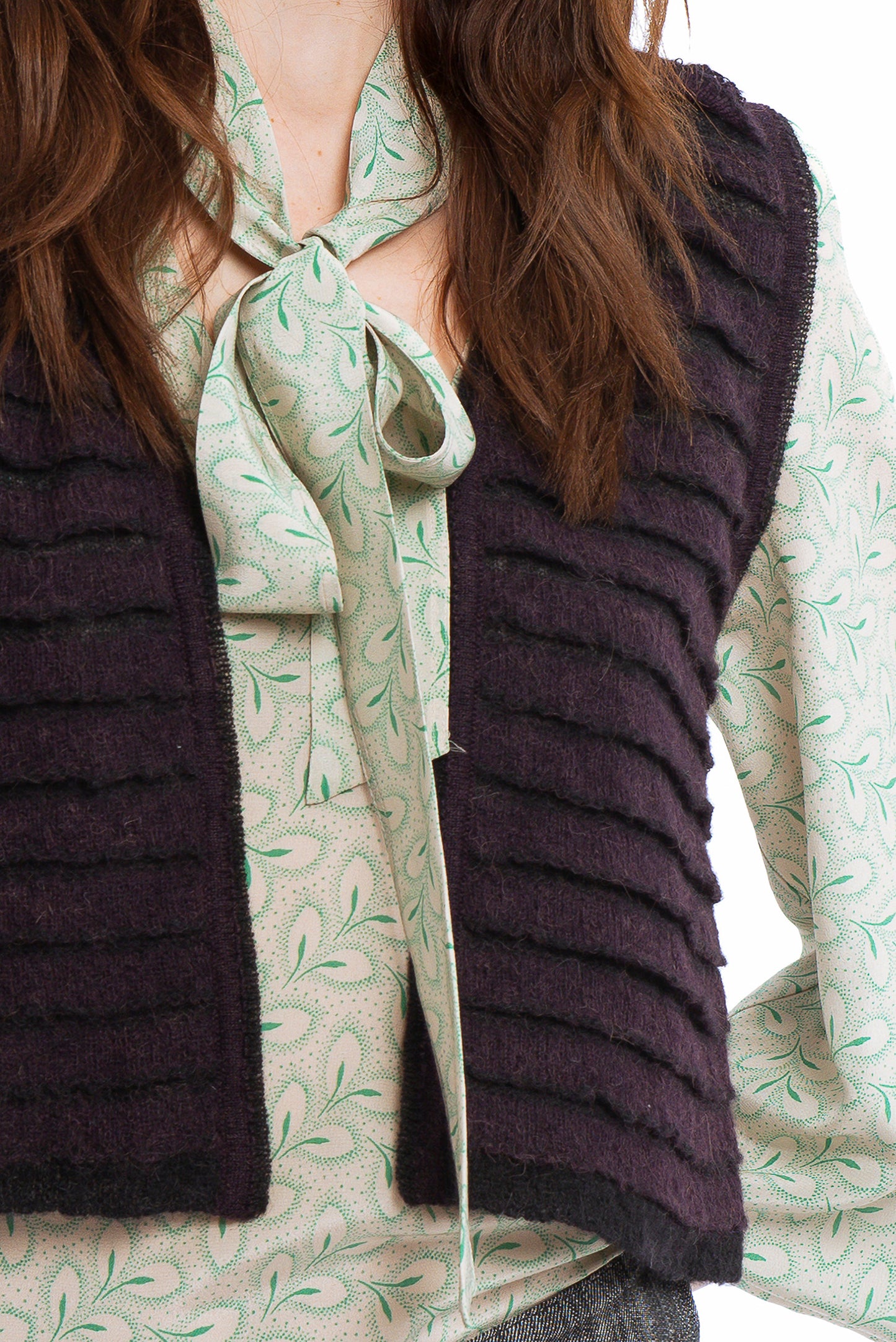 ELENA - Gilet in baby alpaca Dunes
