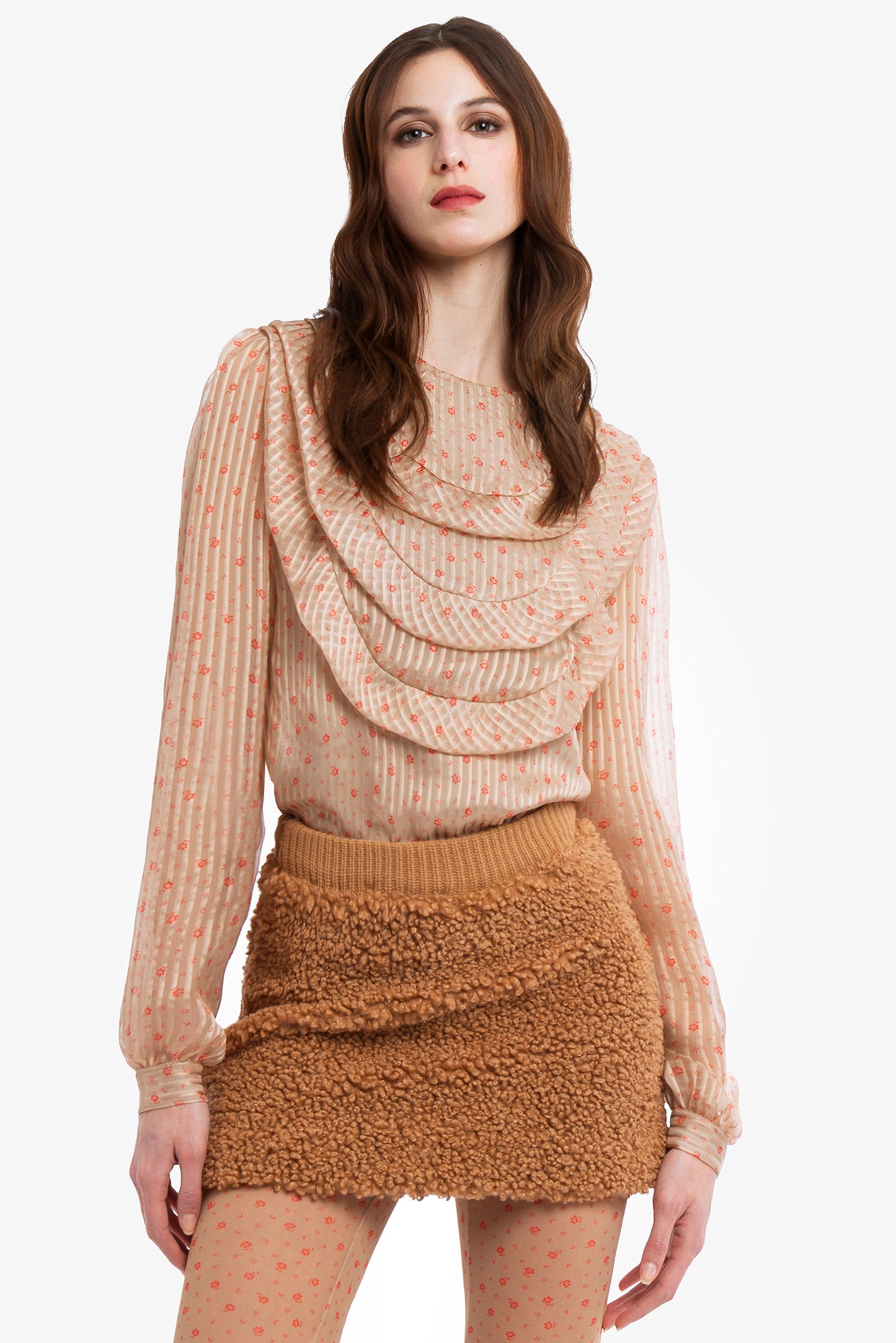 FIAMMETTA - Blusa in seta Decò