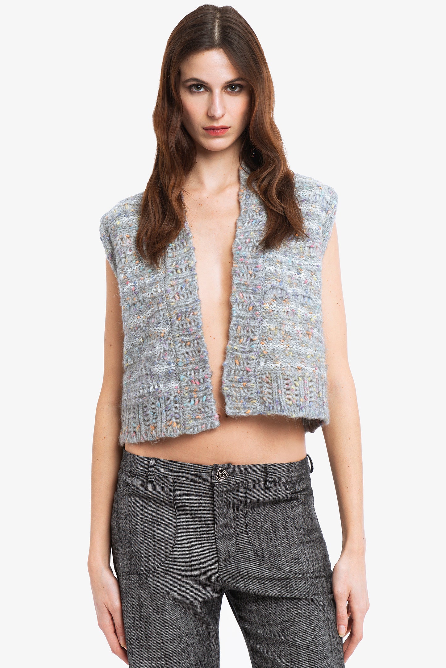 MIRANDA - Gilet crop Candy