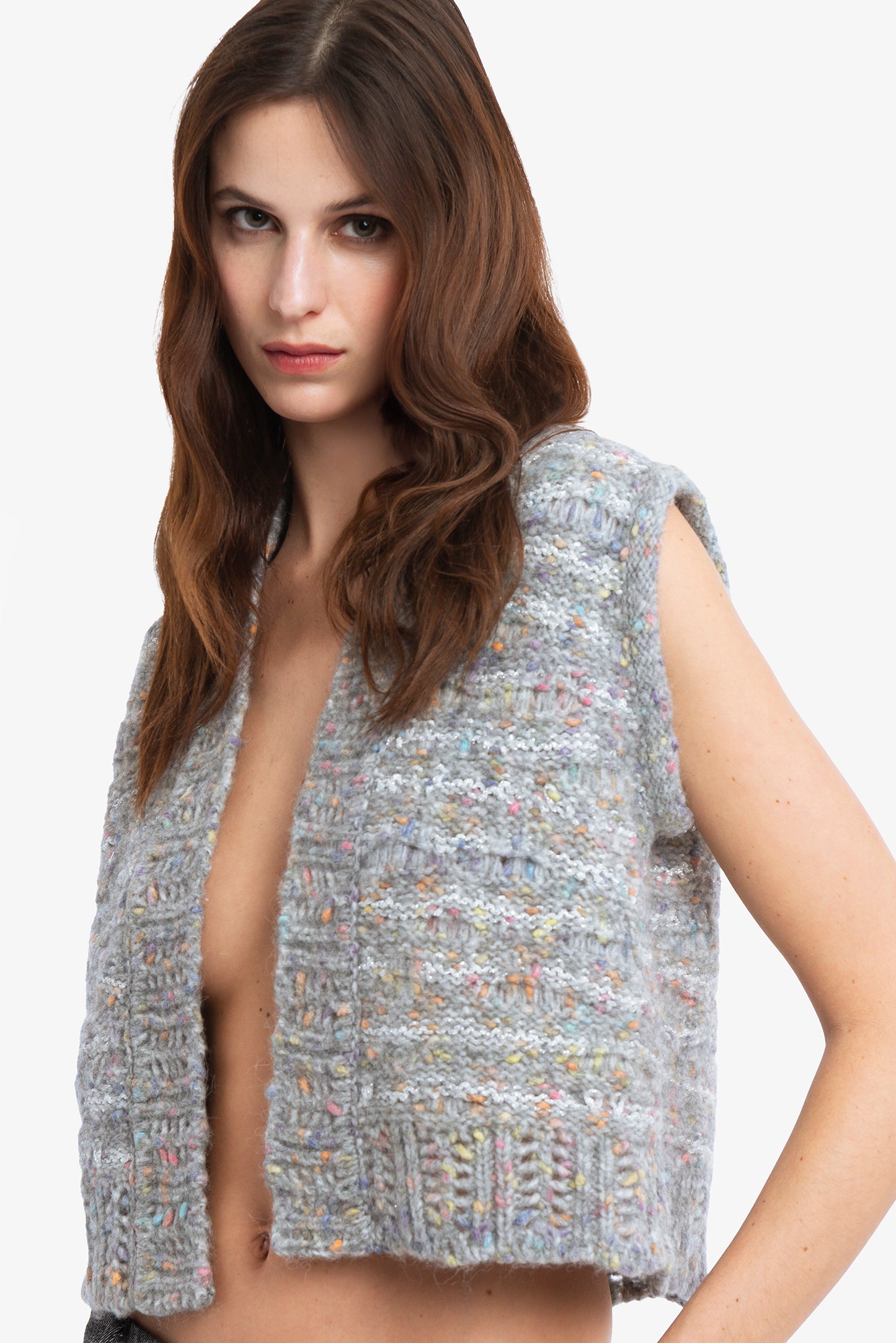 MIRANDA - Gilet crop Candy