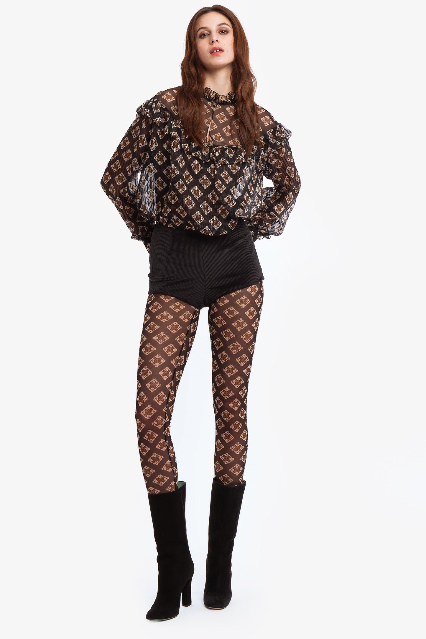 DIONNE - Silk and tulle blouse Decò