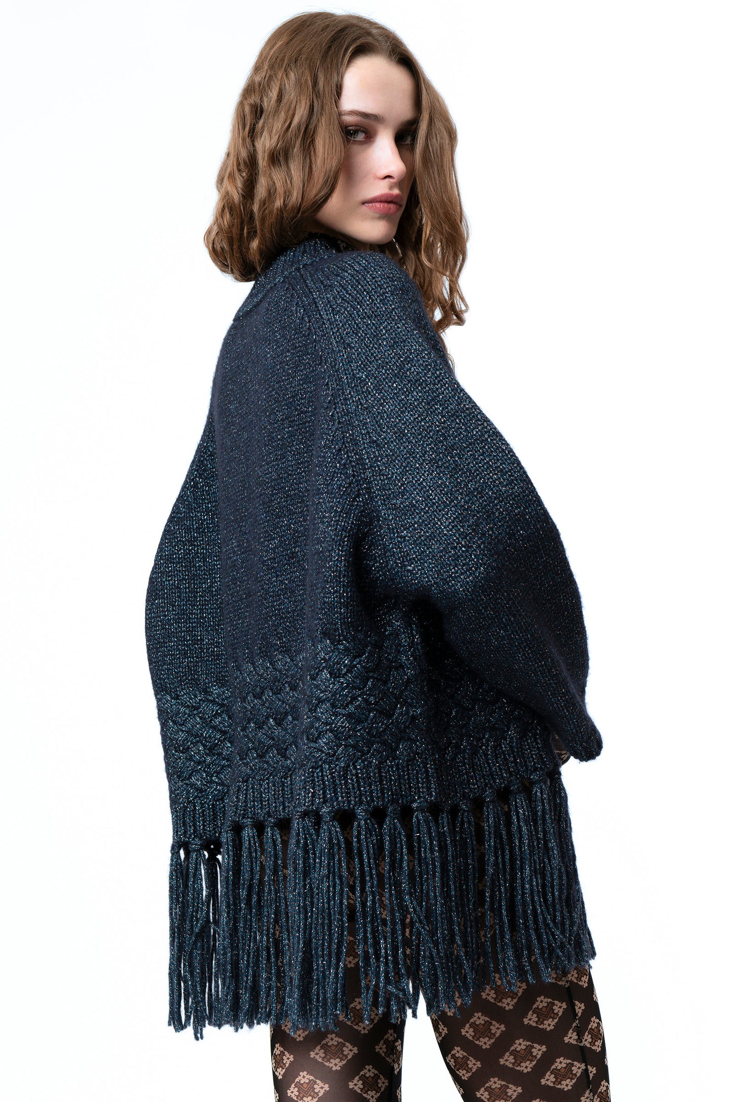 FELIPA - Poncho in lana e alpaca Cosmo
