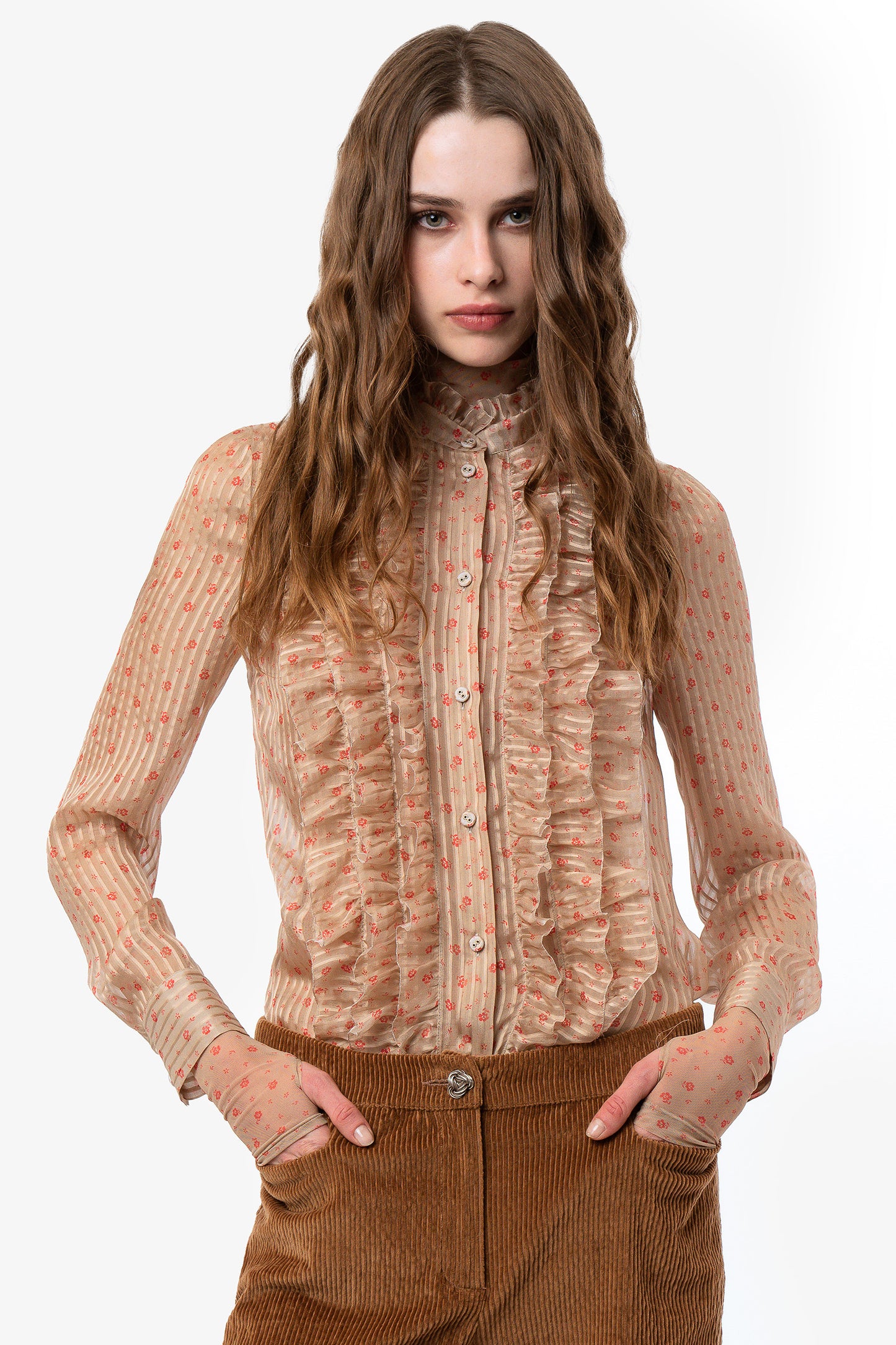HOLLY - Silk Shirt Decò