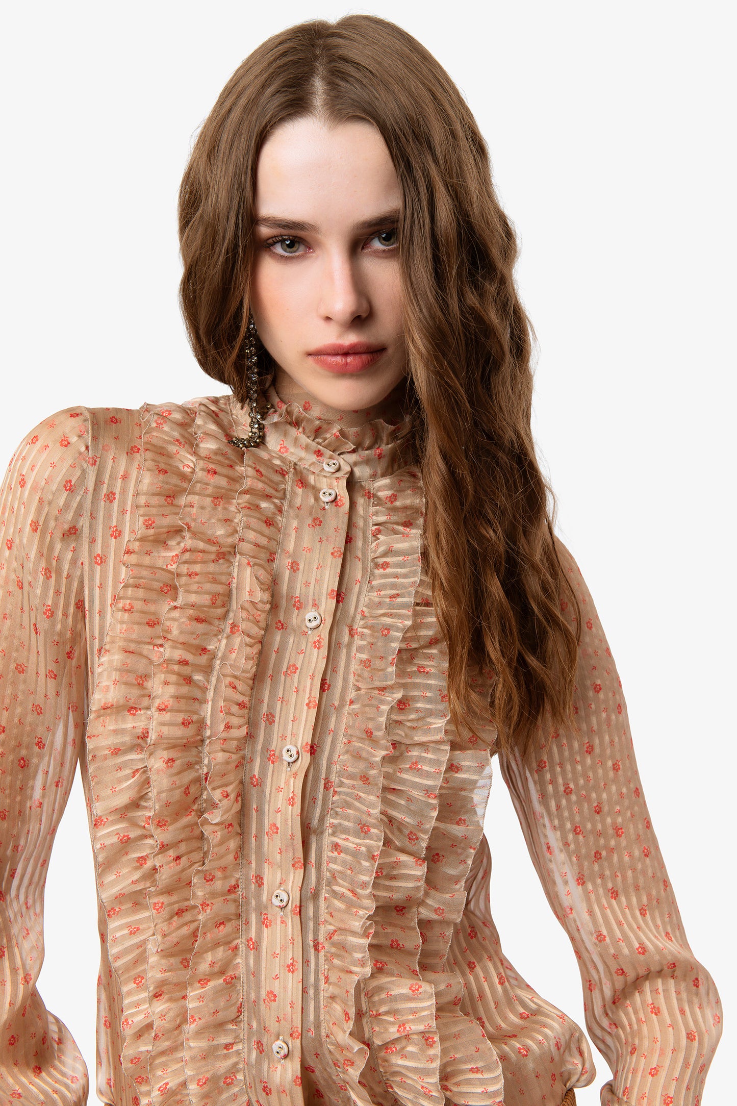 HOLLY - Silk Shirt Decò