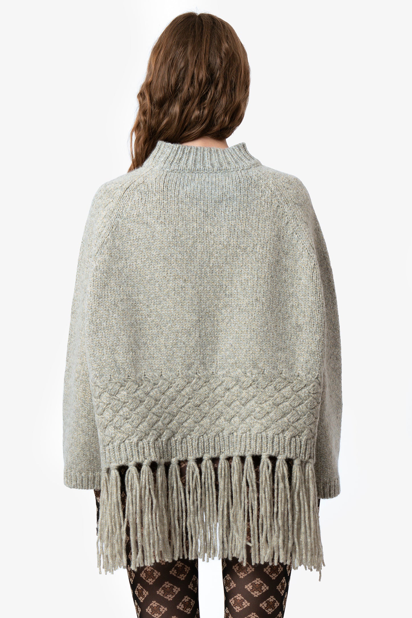 ELENA - Poncho in lana e alpaca Cosmo
