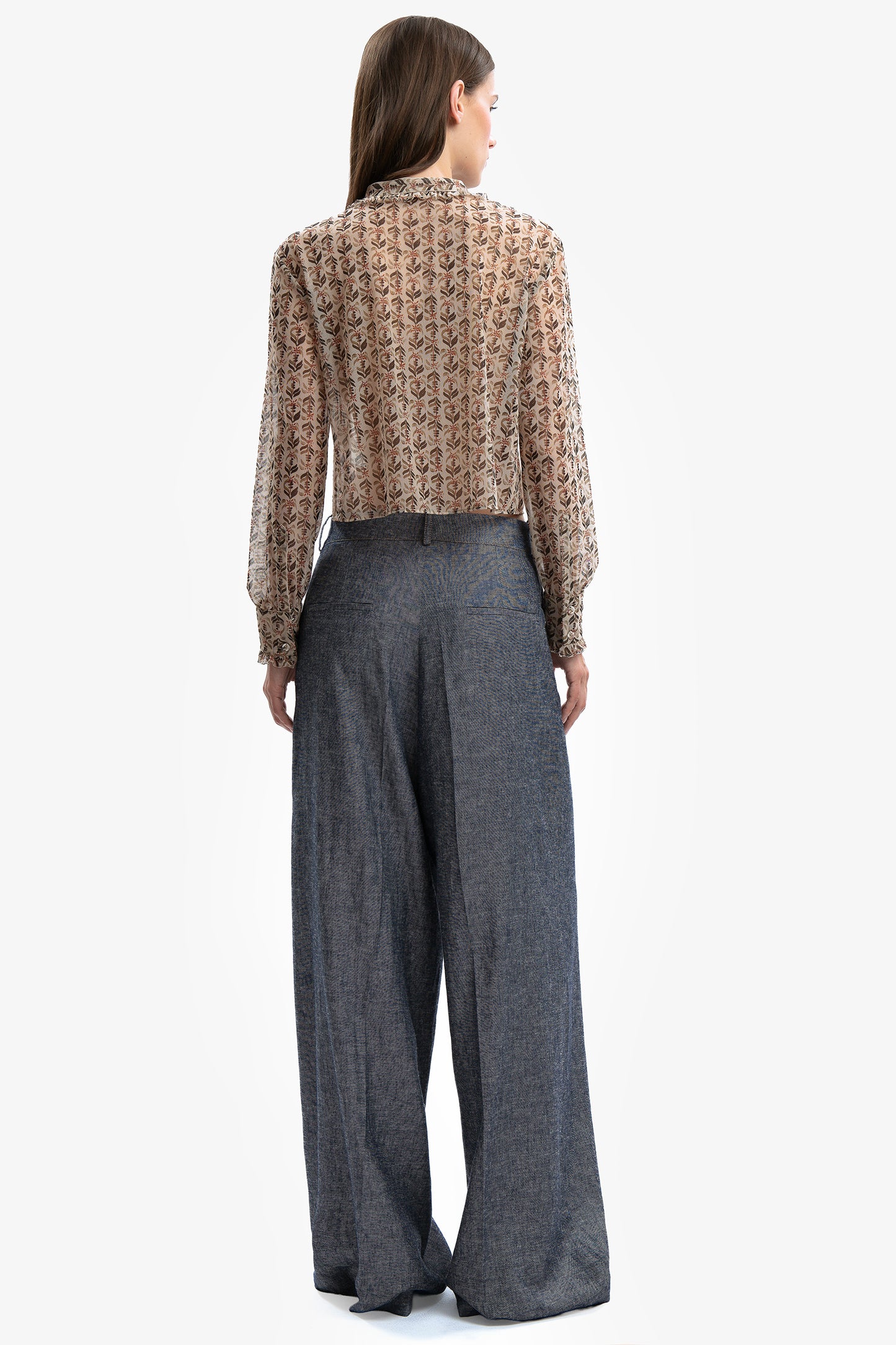 LISA - Camicia in tulle Lotus