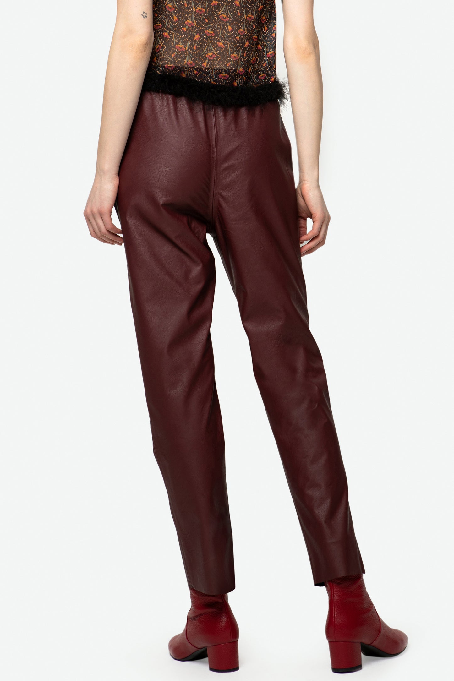 ALDA - Faux leather joggers