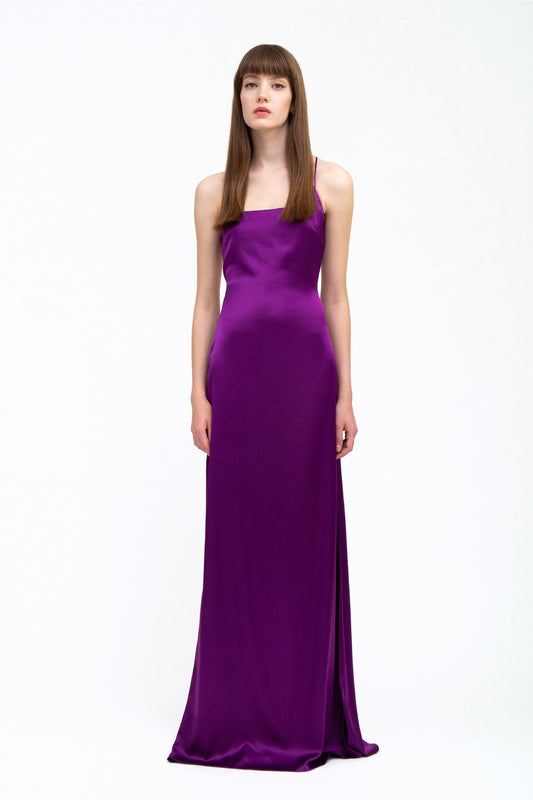 VIOLANTE - Long silk dress