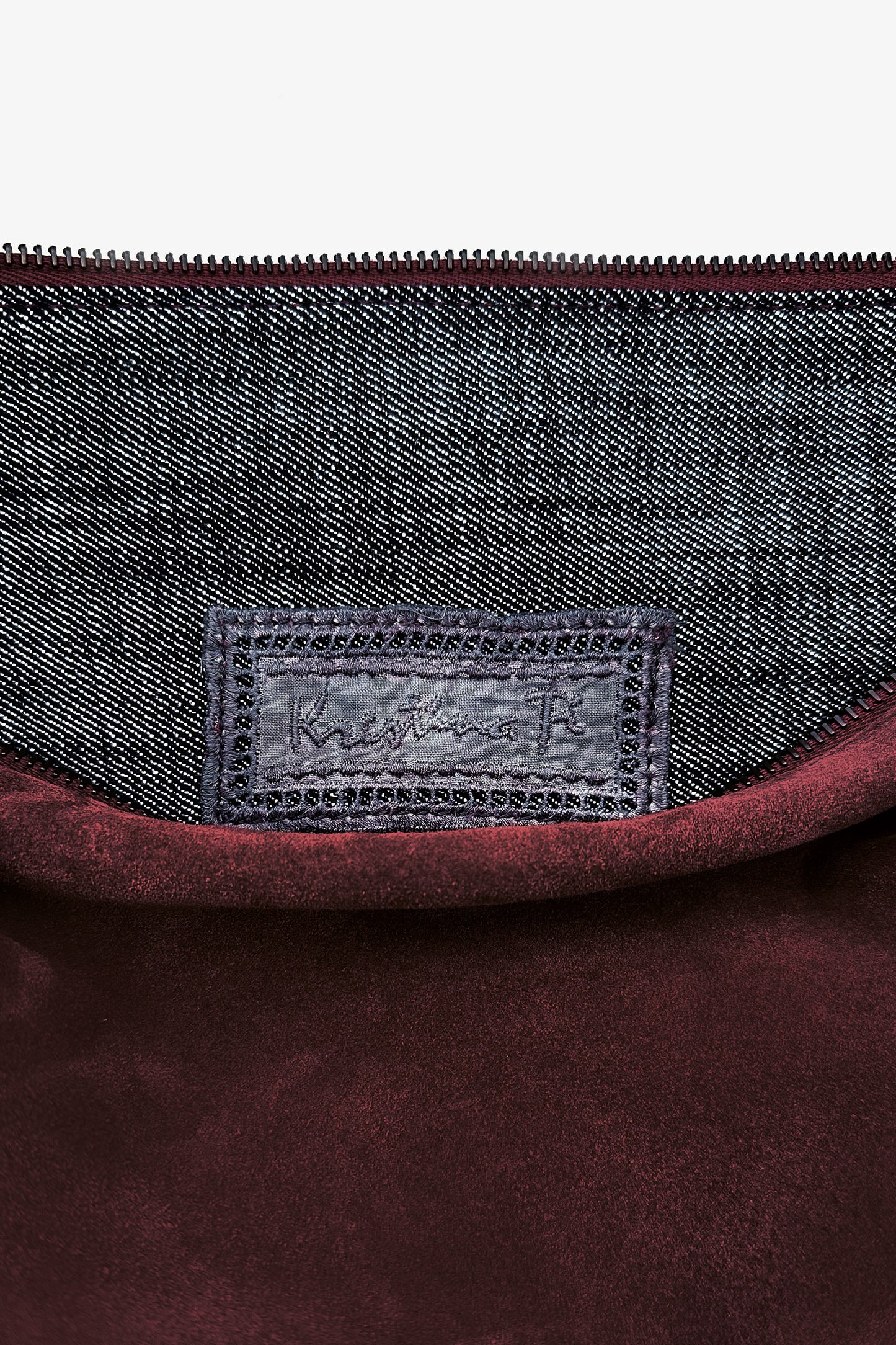THE TI-BAG - Suede bag Pomegranate