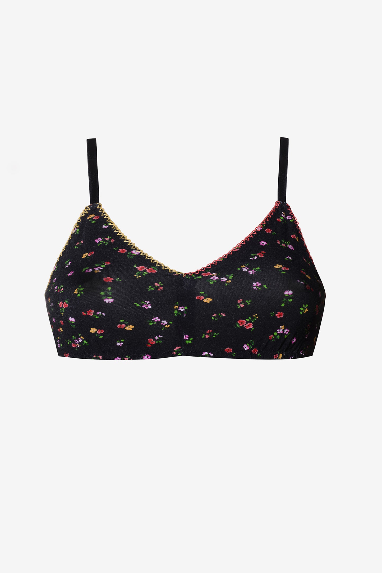 ELVIRA - Bralette microfiori in jersey