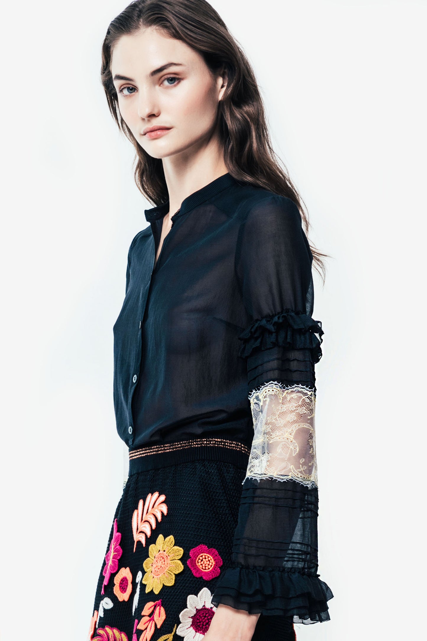 ANDREA - Blusa con pizzo