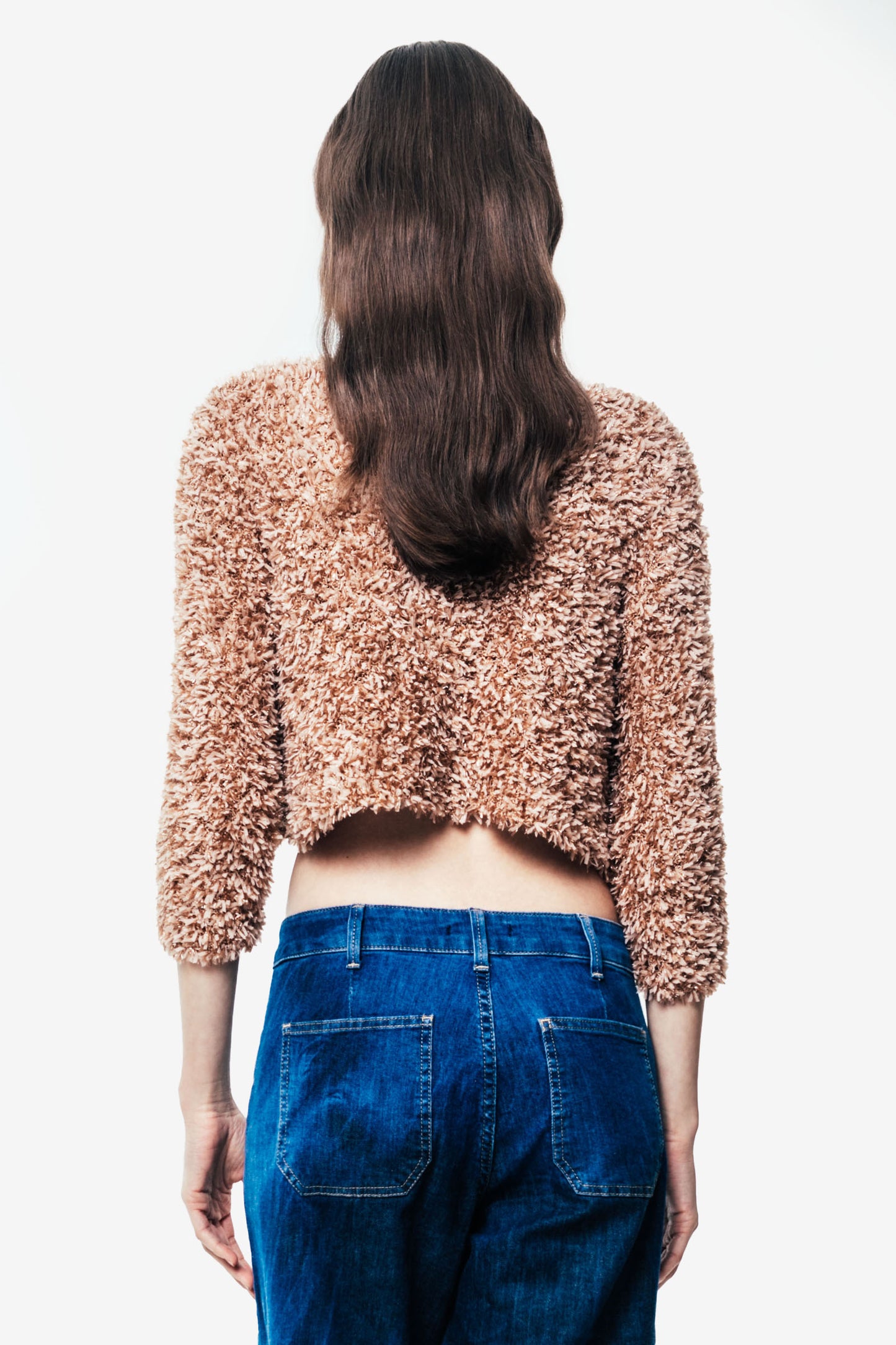 DILETTA - Cardigan crop in maglia